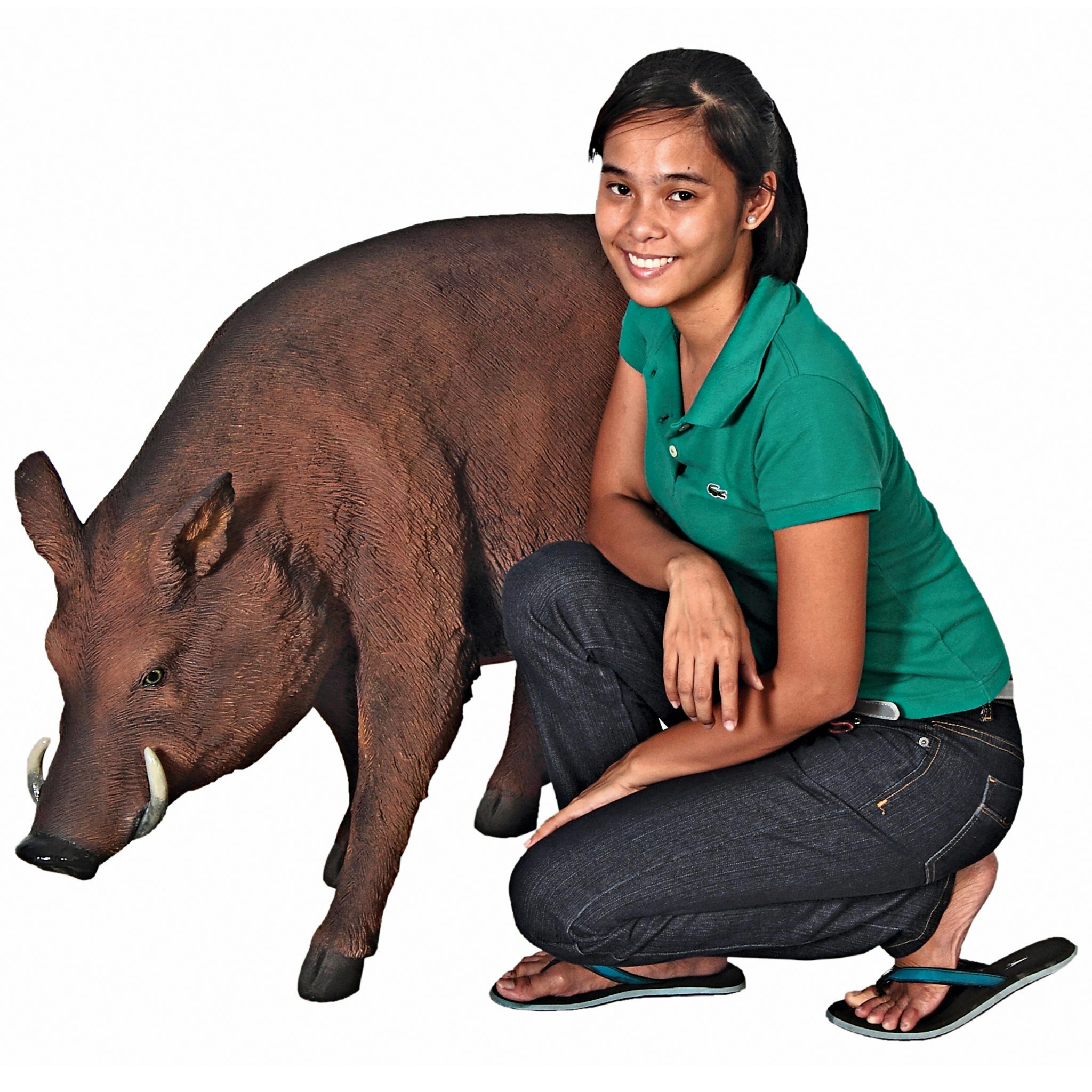 Toscano - Life-Size Razorback Wild Boar Garden Statue