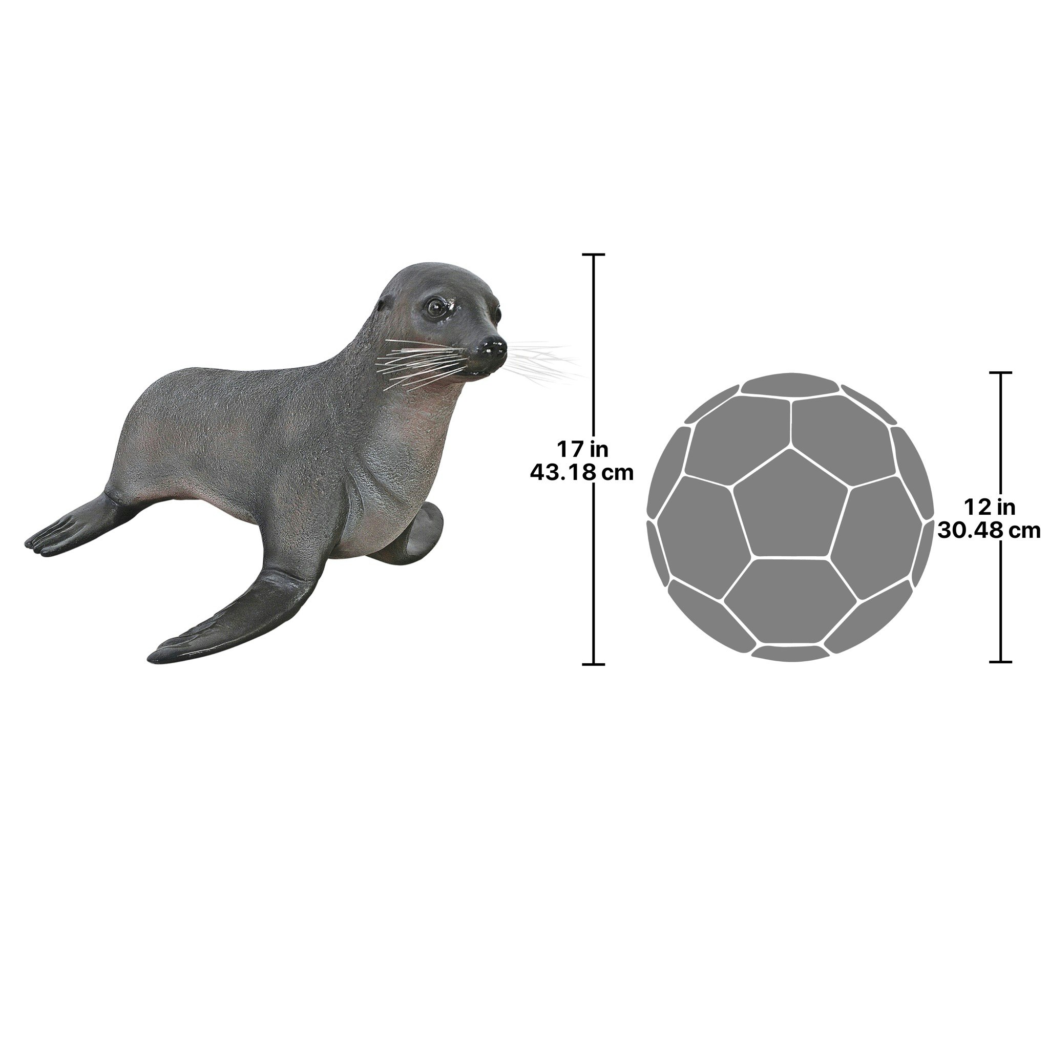 Toscano - Baby Fur Seal Garden Statue