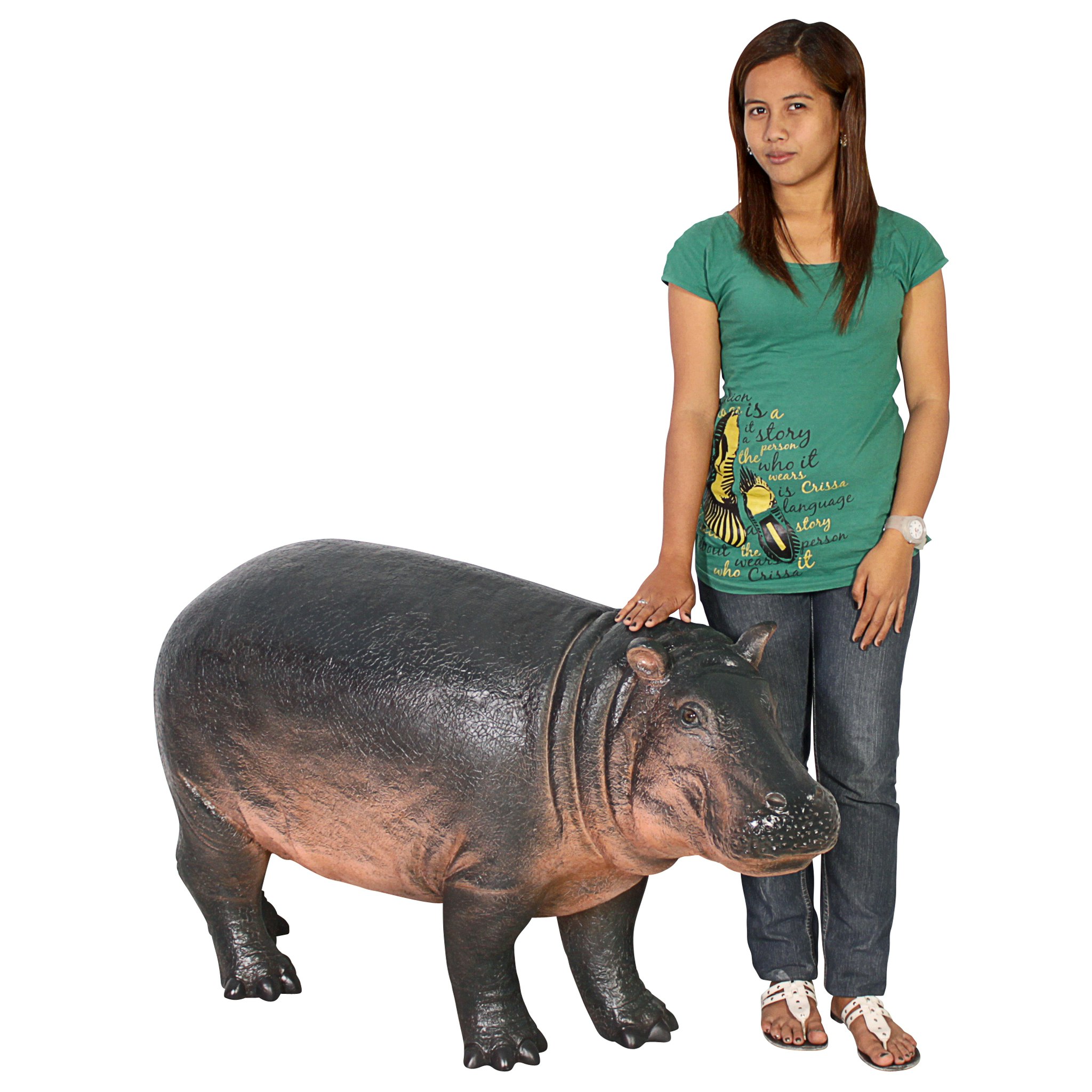 Toscano - Bobo the Baby Hippo Garden Statue