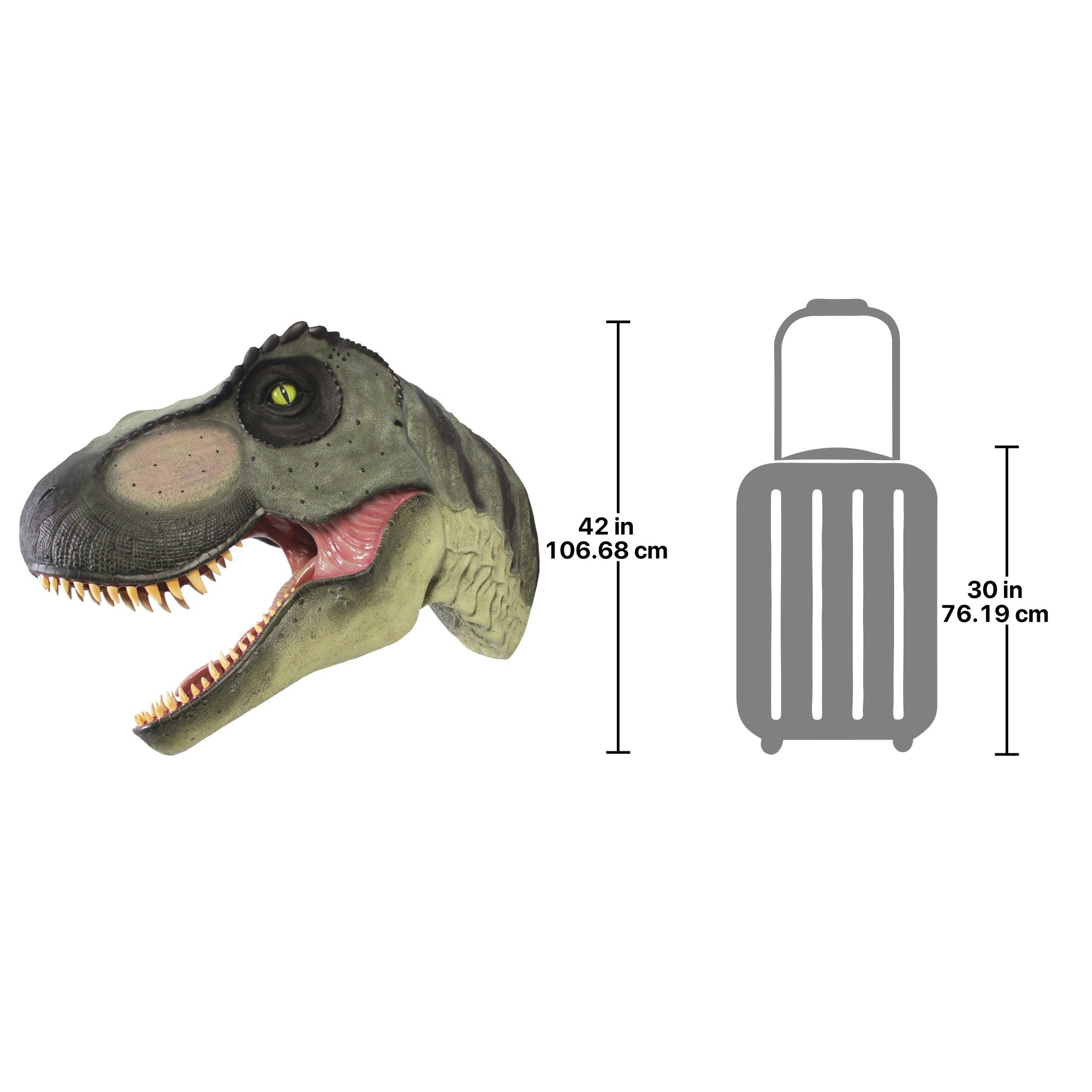 Toscano - Giant Tyrannosaurus Rex Dinosaur Wall Trophy