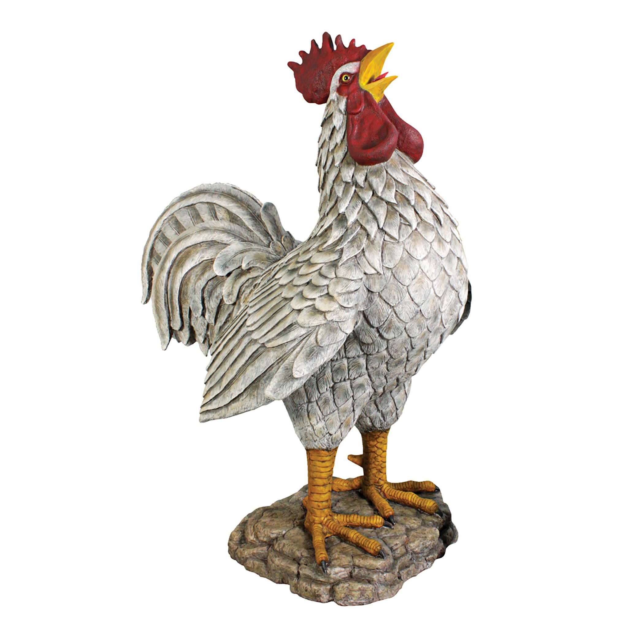 Toscano - Cock-a-doodle-do Roadside Rooster Garden Statue