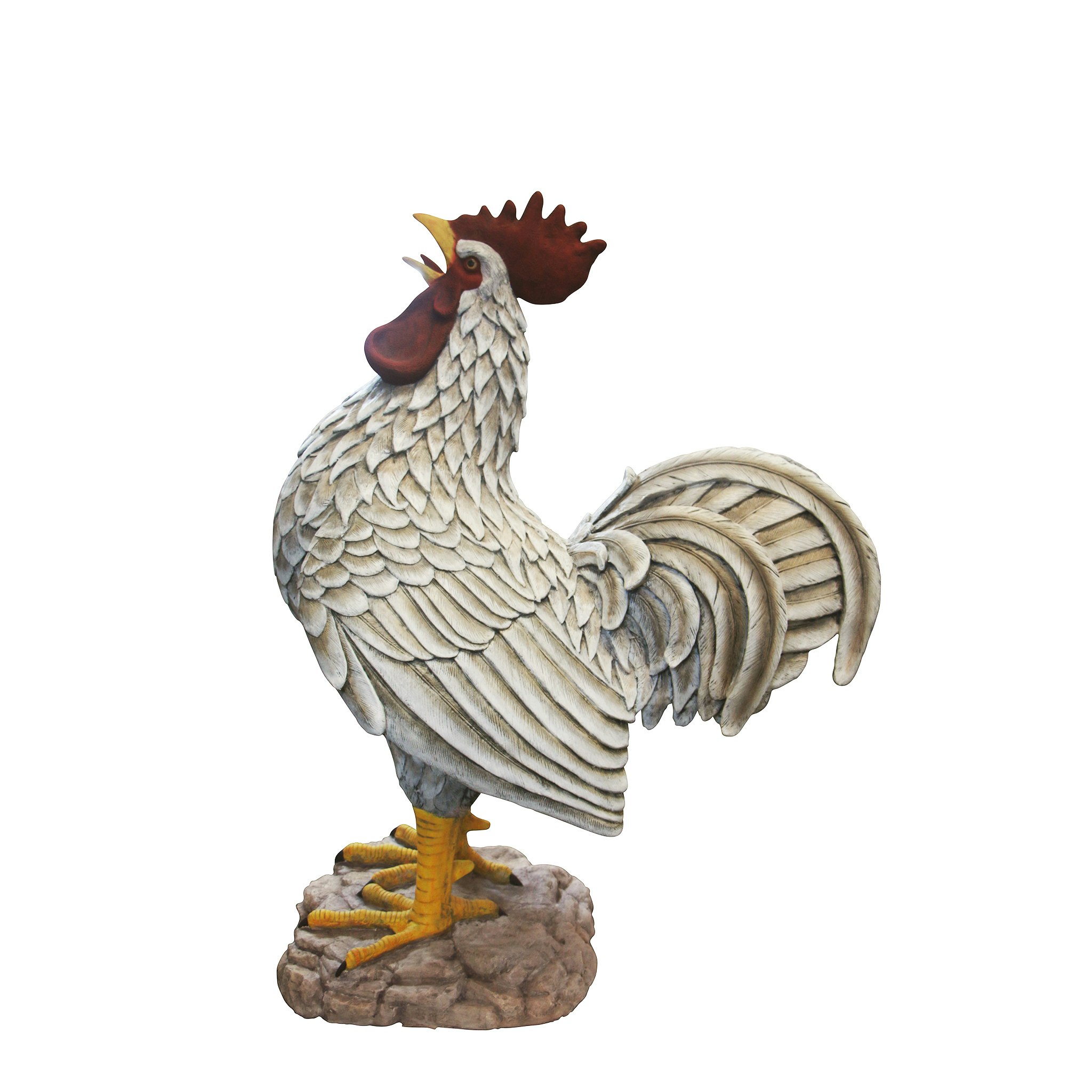 Toscano - Cock-a-doodle-do Roadside Rooster Garden Statue