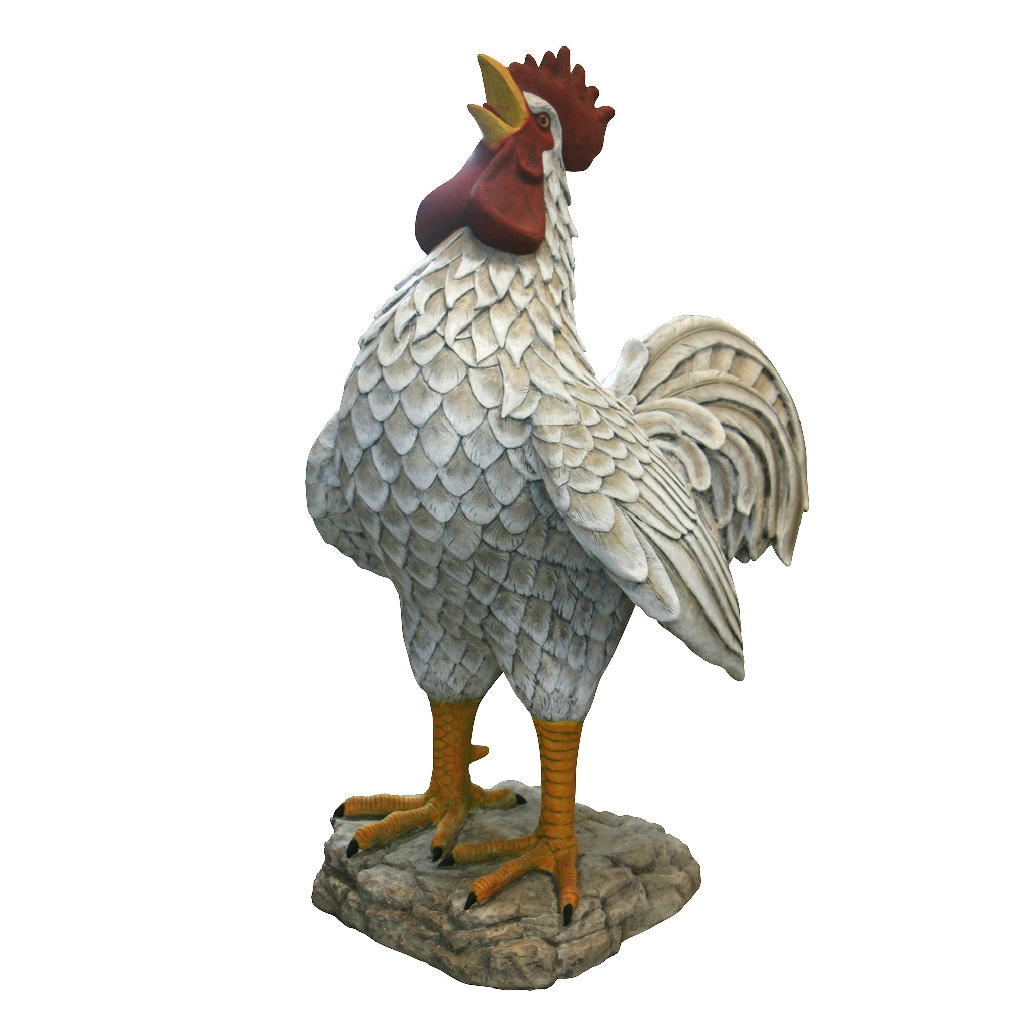 Toscano - Cock-a-doodle-do Roadside Rooster Garden Statue