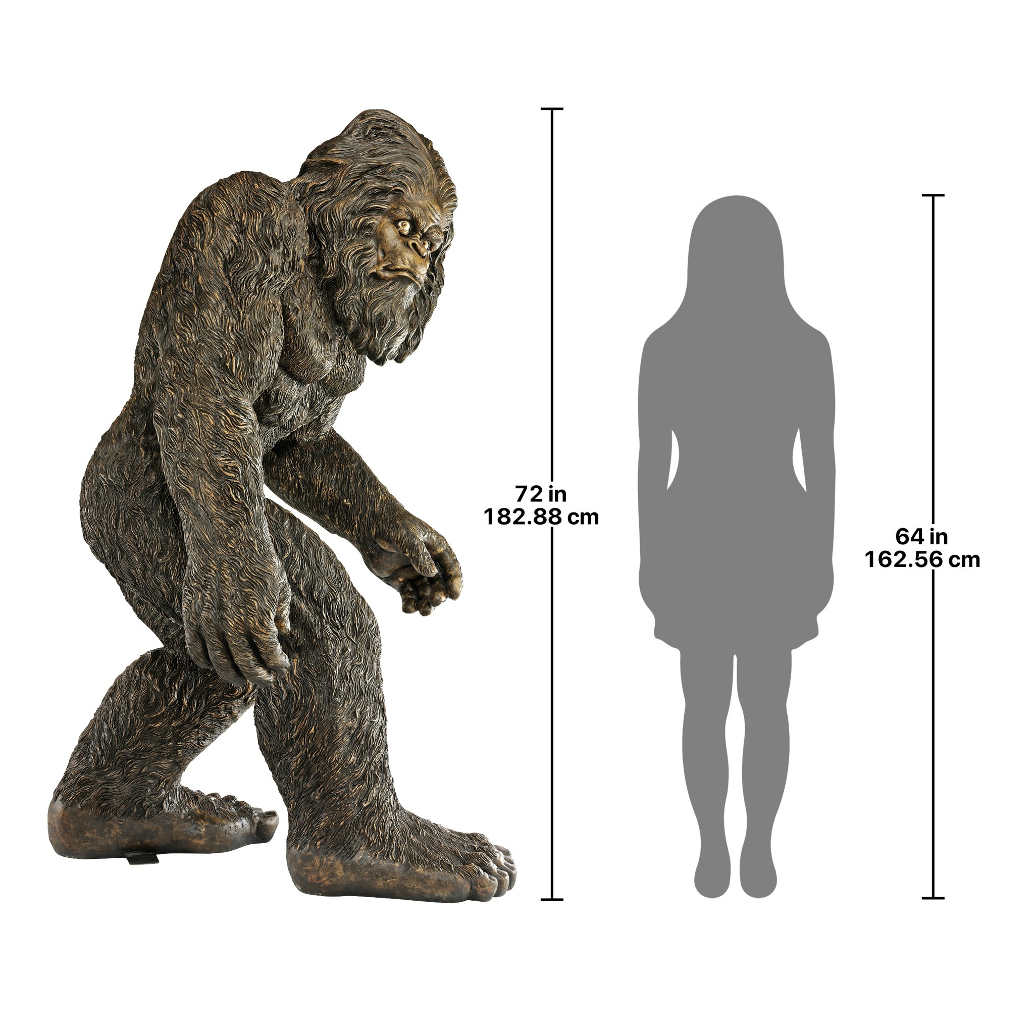 Toscano Bigfoot the Garden Yeti Statue - Life Size