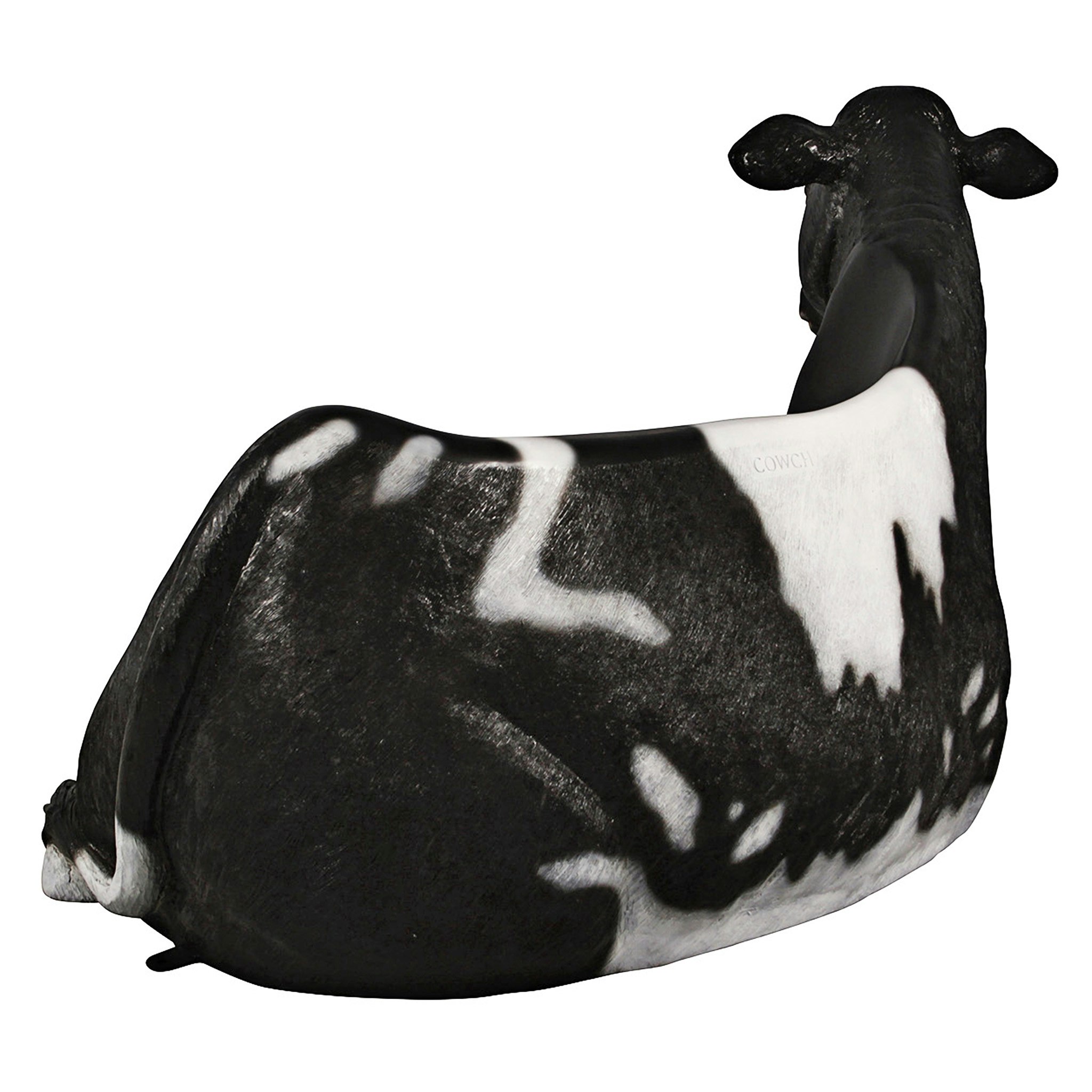 Toscano - Cowch Holstein Cow Photo Op Sculptural Bench