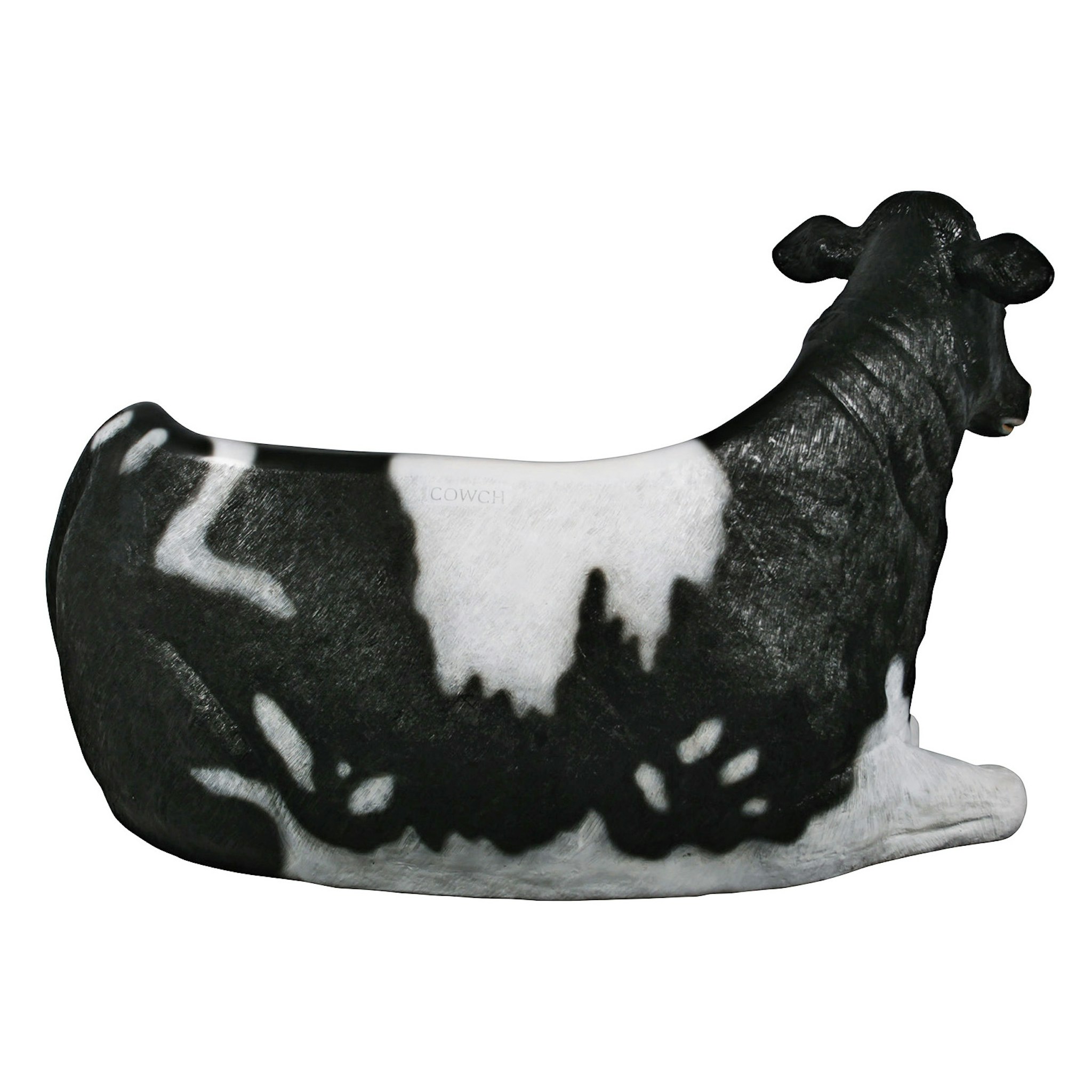 Toscano - Cowch Holstein Cow Photo Op Sculptural Bench