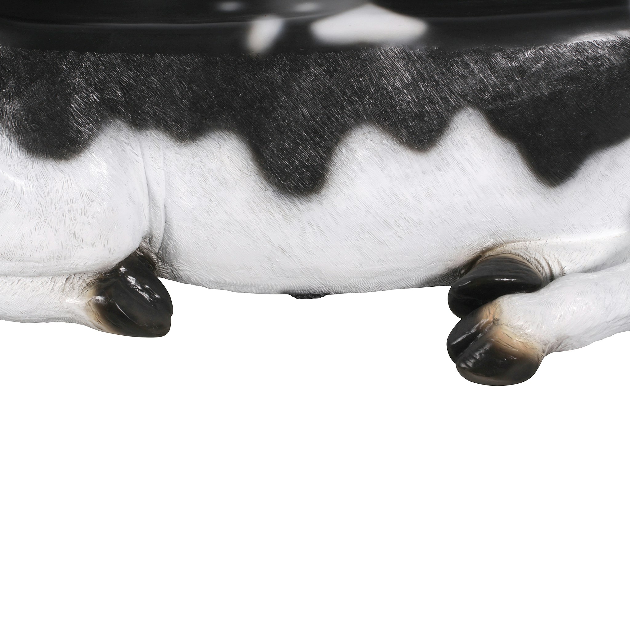 Toscano - Cowch Holstein Cow Photo Op Sculptural Bench