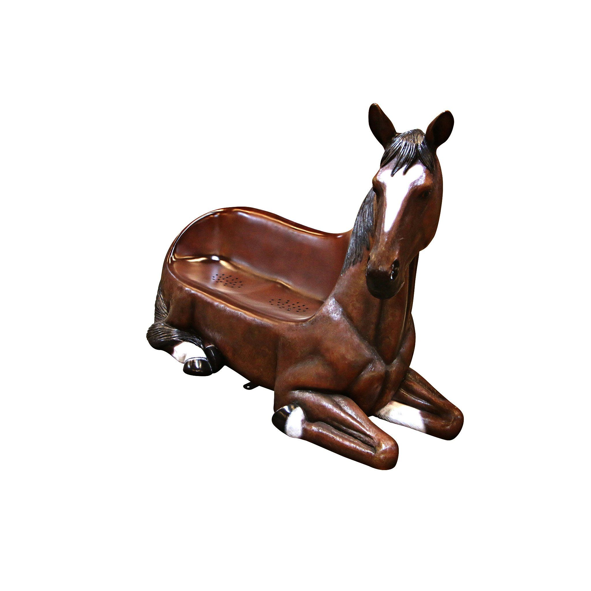 Toscano - Saddle-Up Horse Photo Op Sculptural Bench