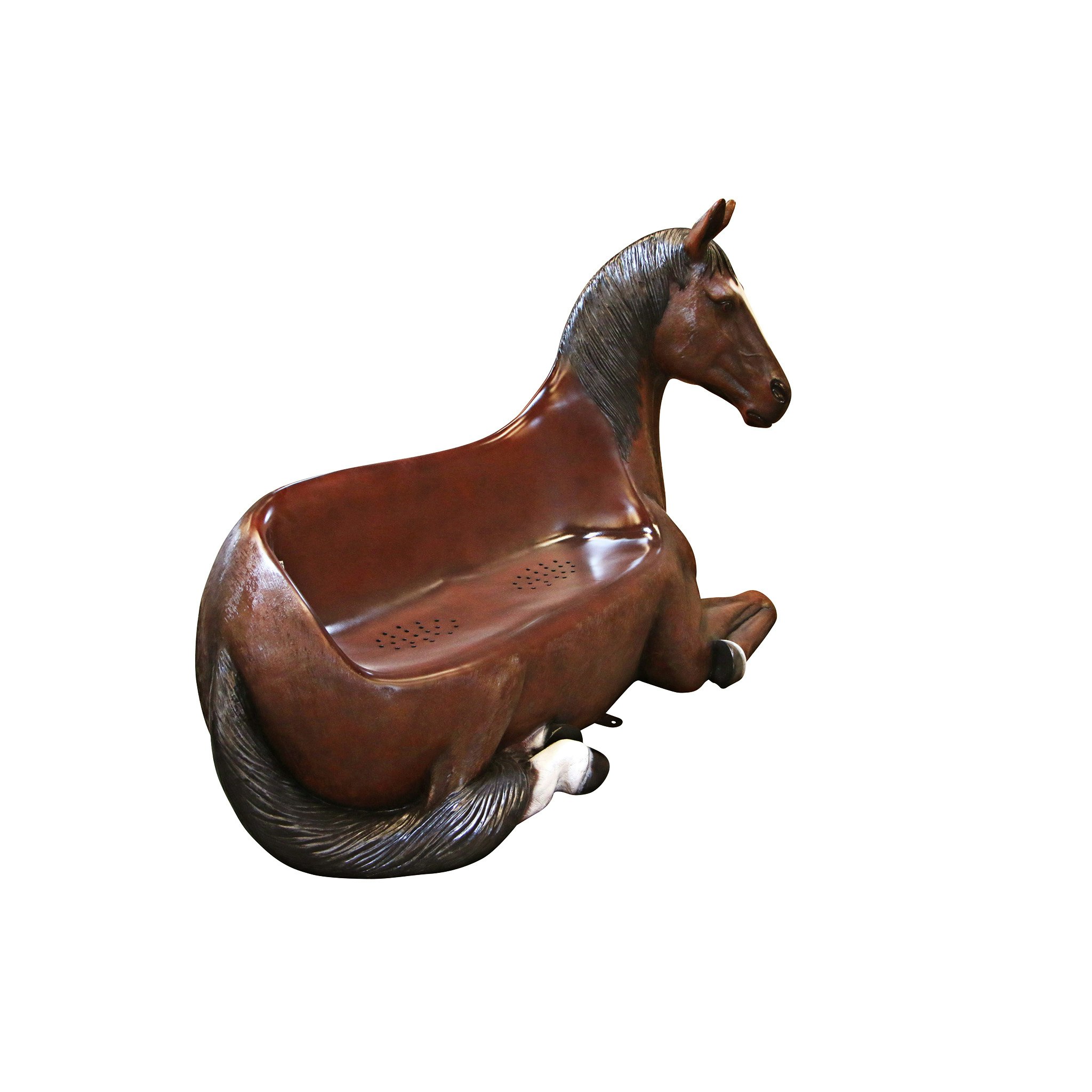 Toscano - Saddle-Up Horse Photo Op Sculptural Bench