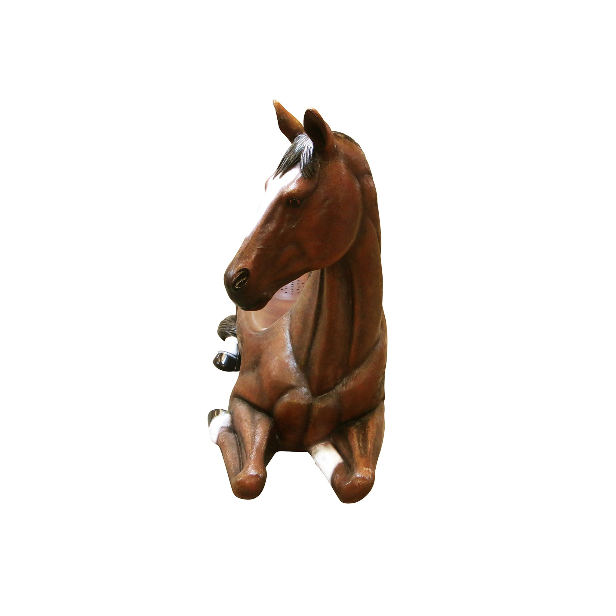 Toscano - Saddle-Up Horse Photo Op Sculptural Bench