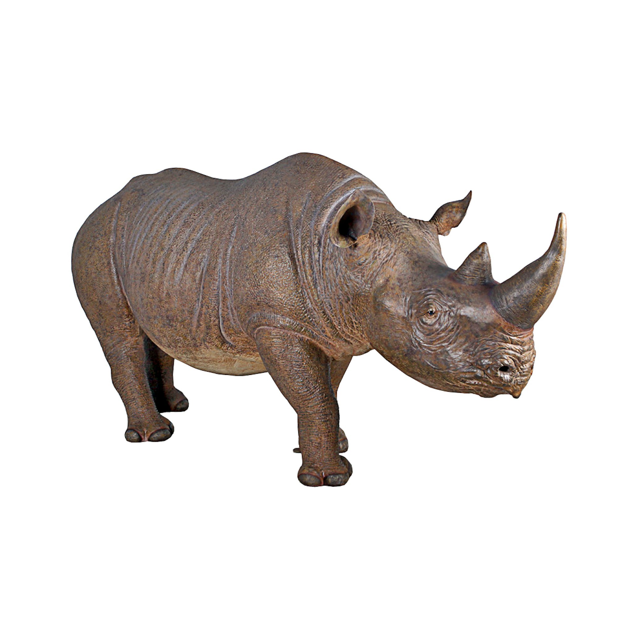 Toscano - Life-Sized Rhinoceros Garden Animal Statue