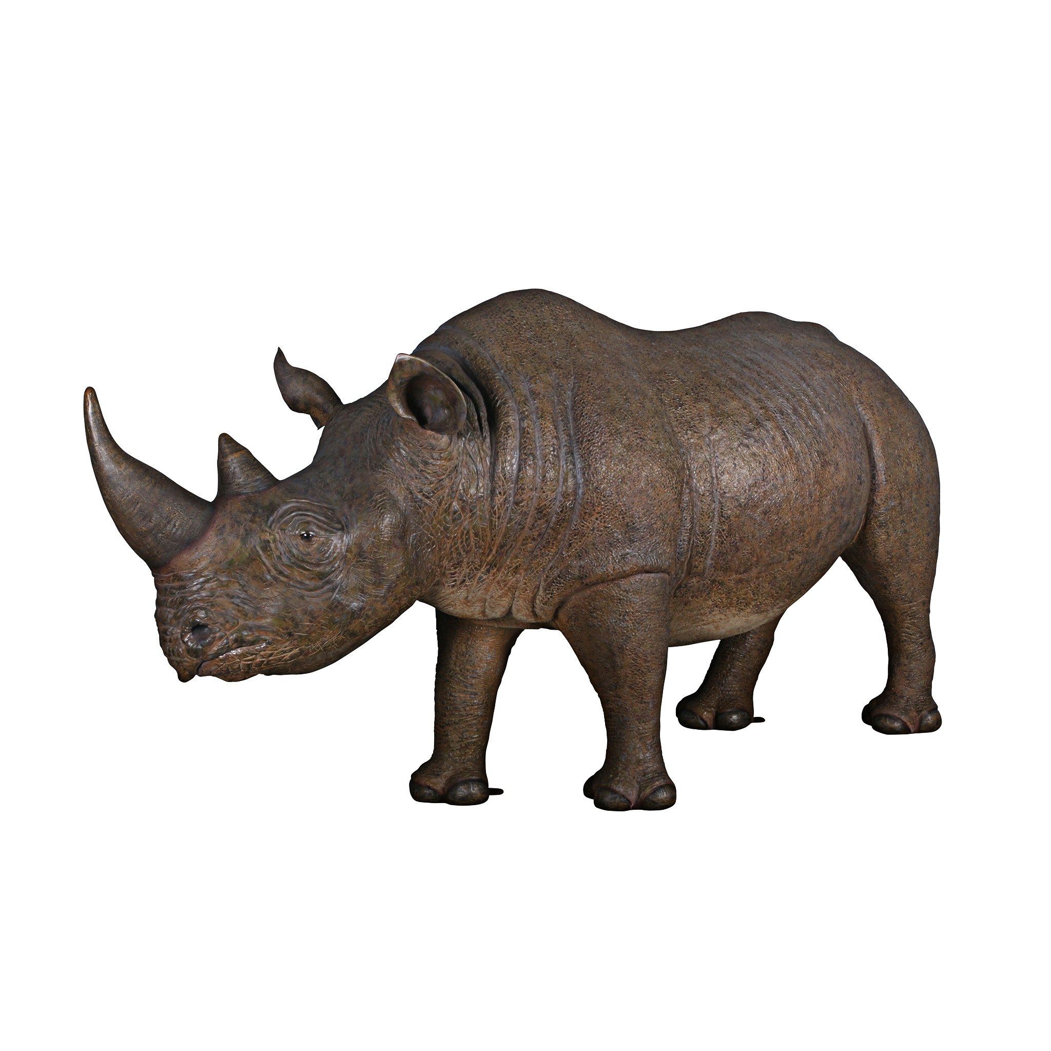 Toscano - Life-Sized Rhinoceros Garden Animal Statue