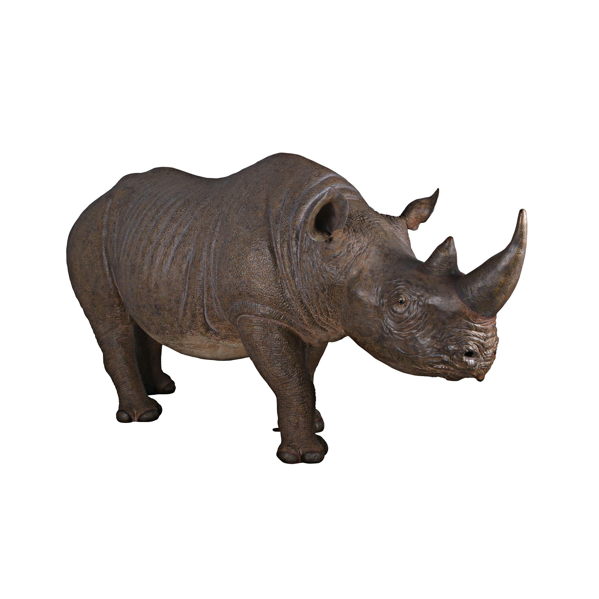 Toscano - Life-Sized Rhinoceros Garden Animal Statue