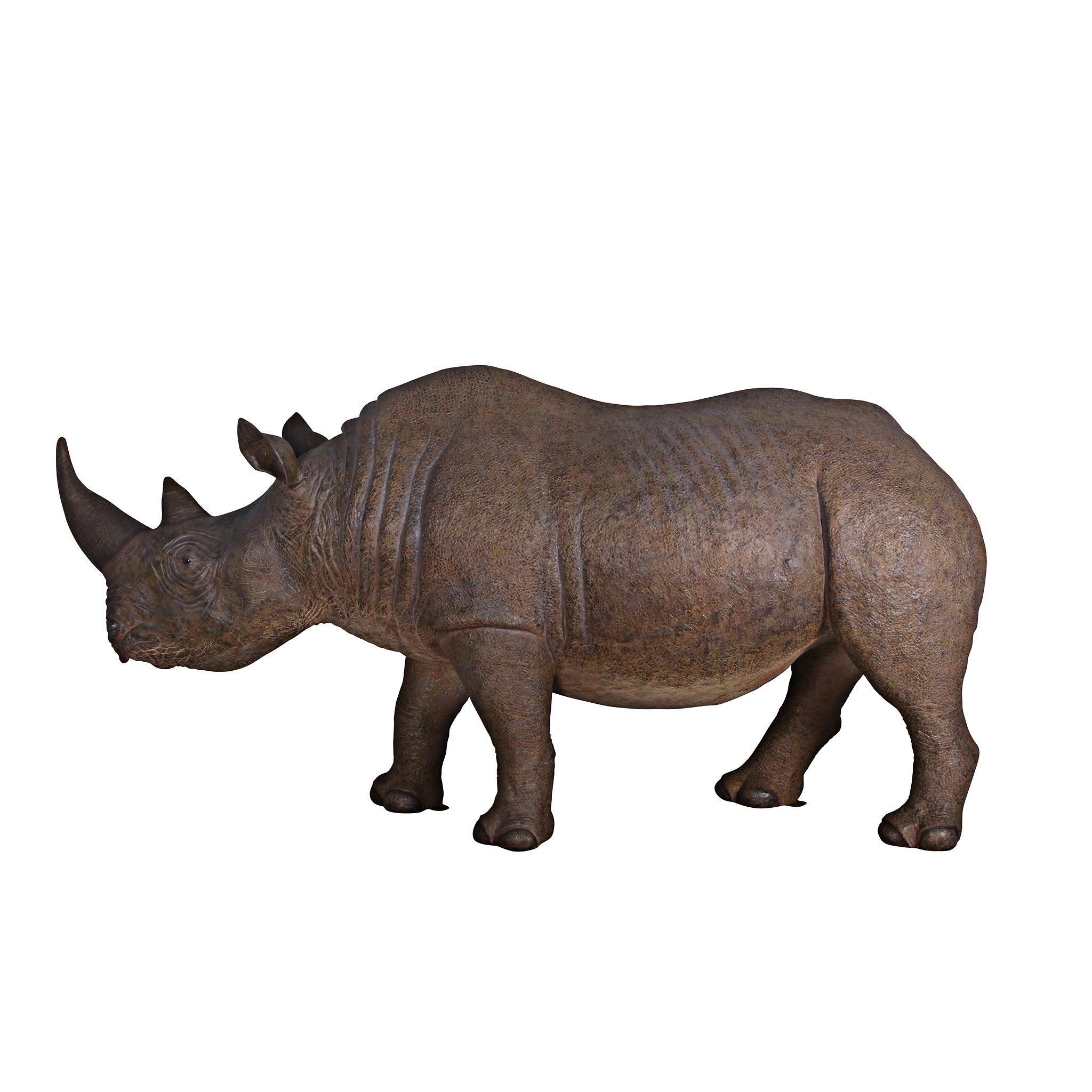 Toscano - Life-Sized Rhinoceros Garden Animal Statue