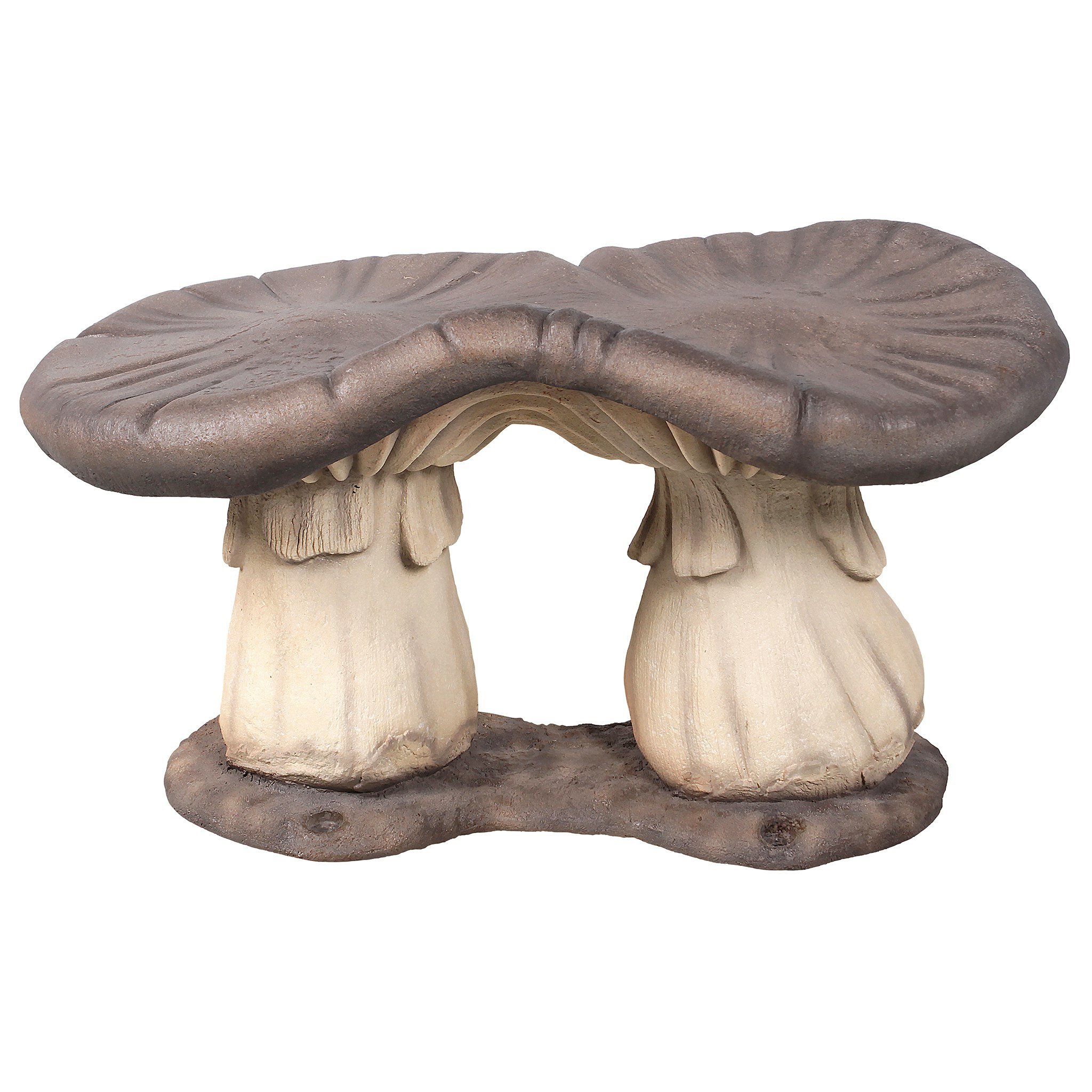 Toscano - Massive Mystic Mushroom Photo Op Sculptural Bench