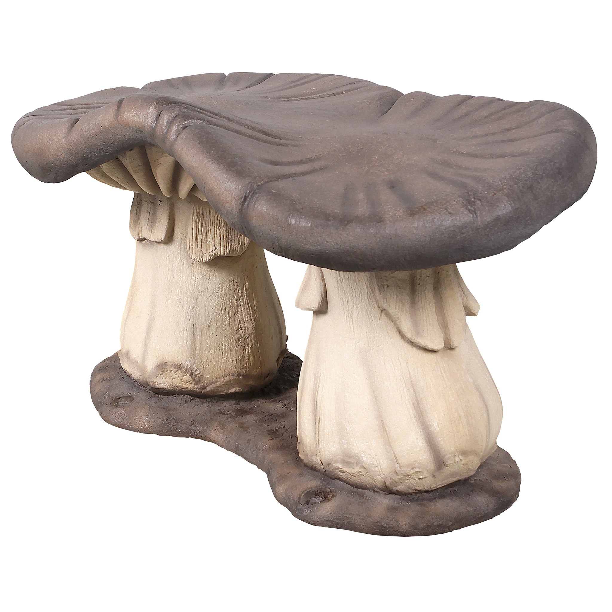 Toscano - Massive Mystic Mushroom Photo Op Sculptural Bench