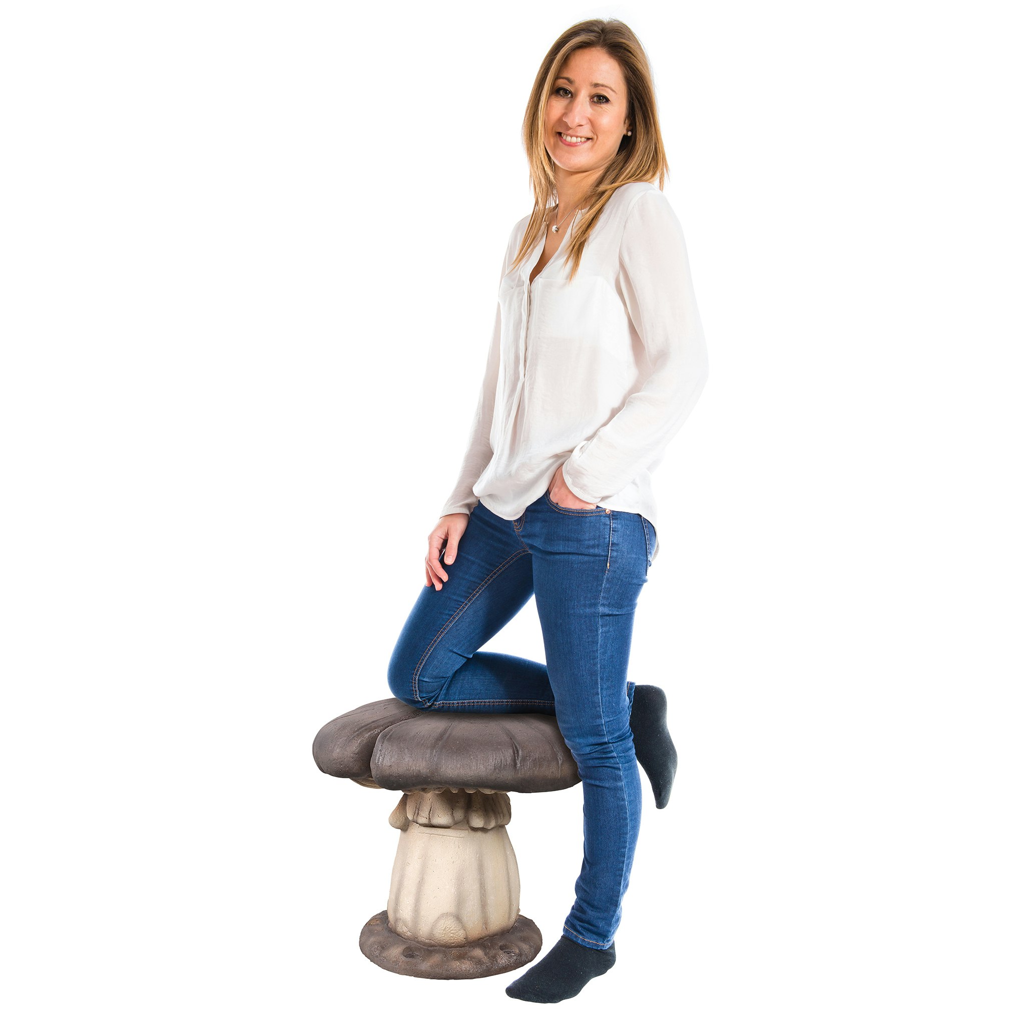 Toscano - Massive Mystic Mushroom Photo Op Sculptural Stool in Fiberglass