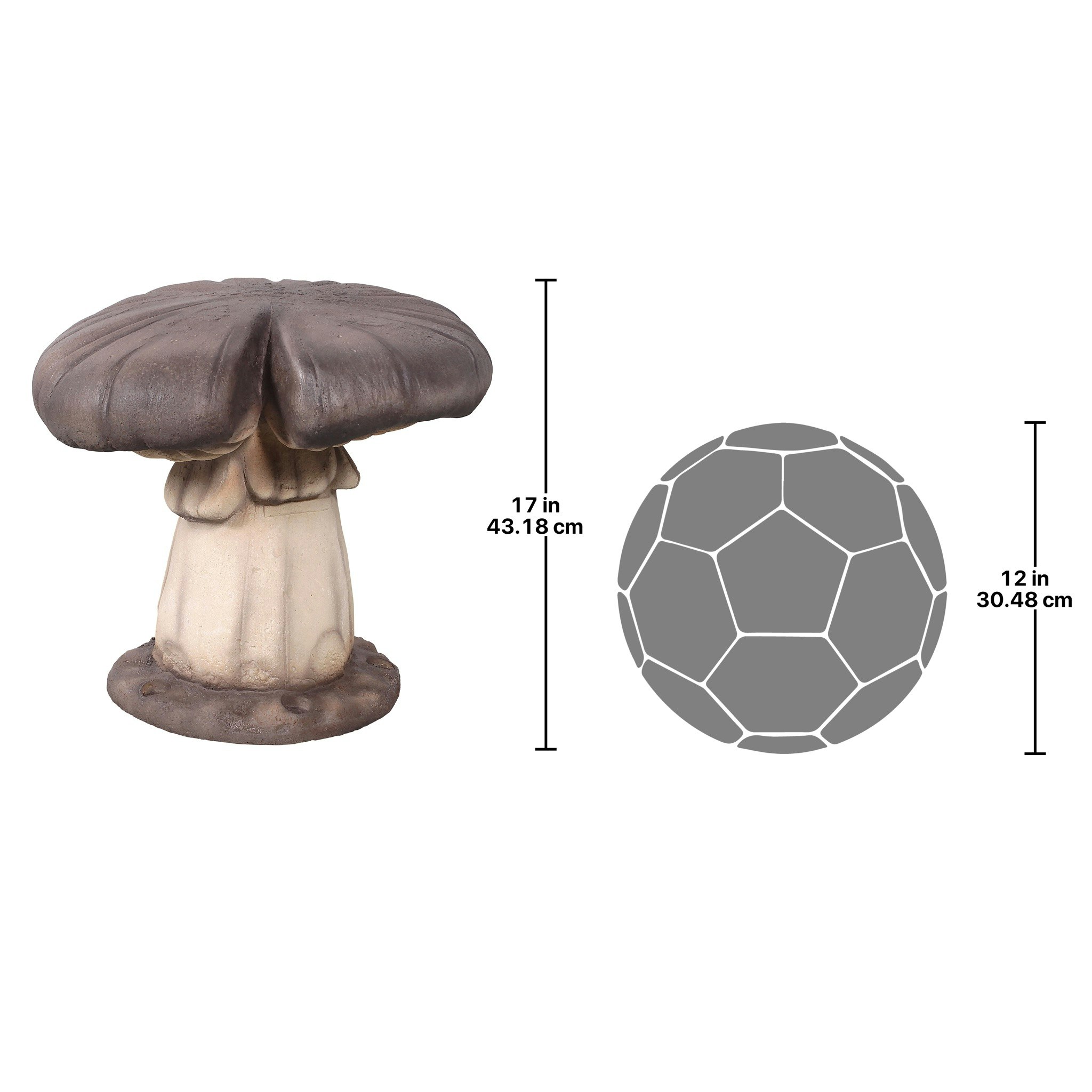 Toscano - Massive Mystic Mushroom Photo Op Sculptural Stool in Fiberglass