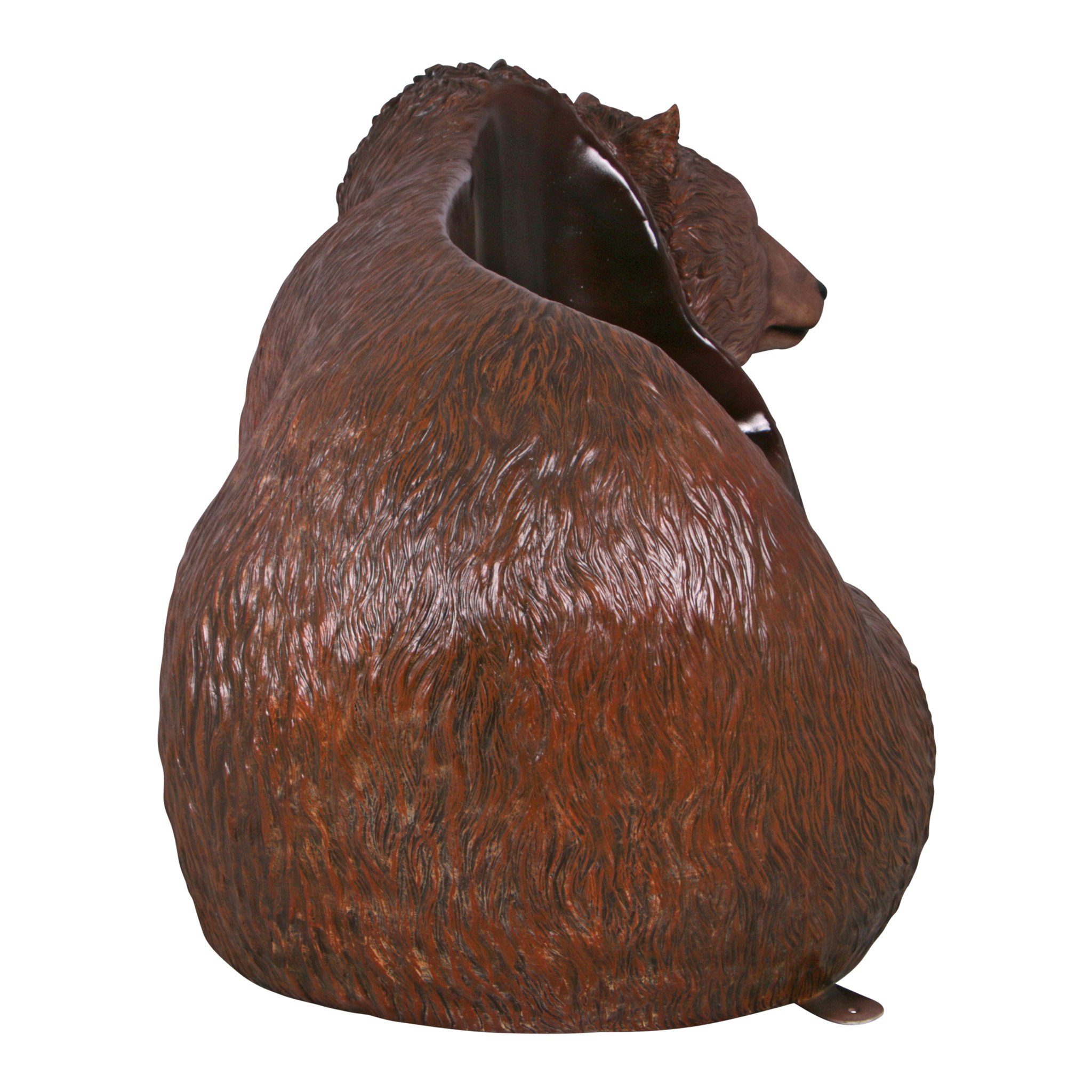 Toscano - Brawny Grizzly Brown Bear Sculptural Bench