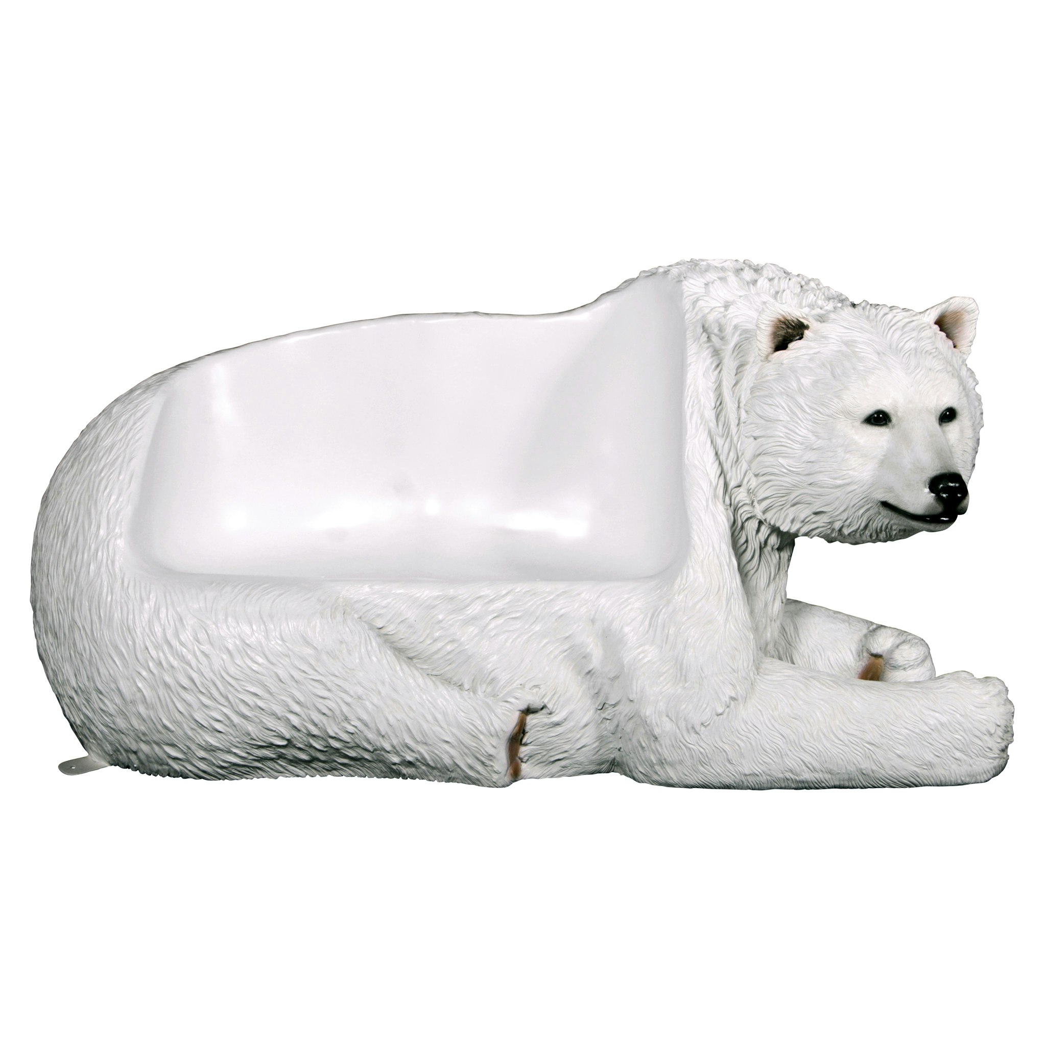 Toscano - Brawny Polar Bear Sculptural Bench