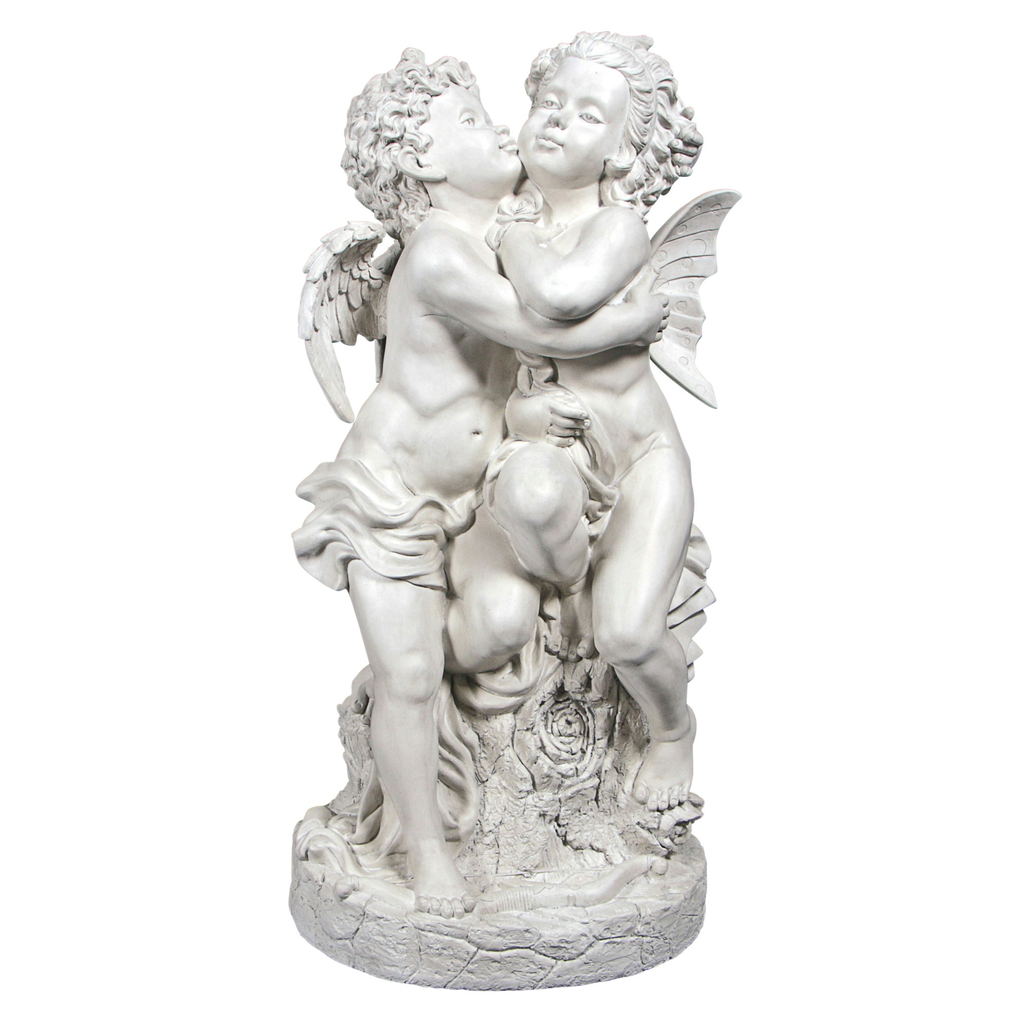 Toscano - Cupid  Psyche The First Kiss Garden Statue