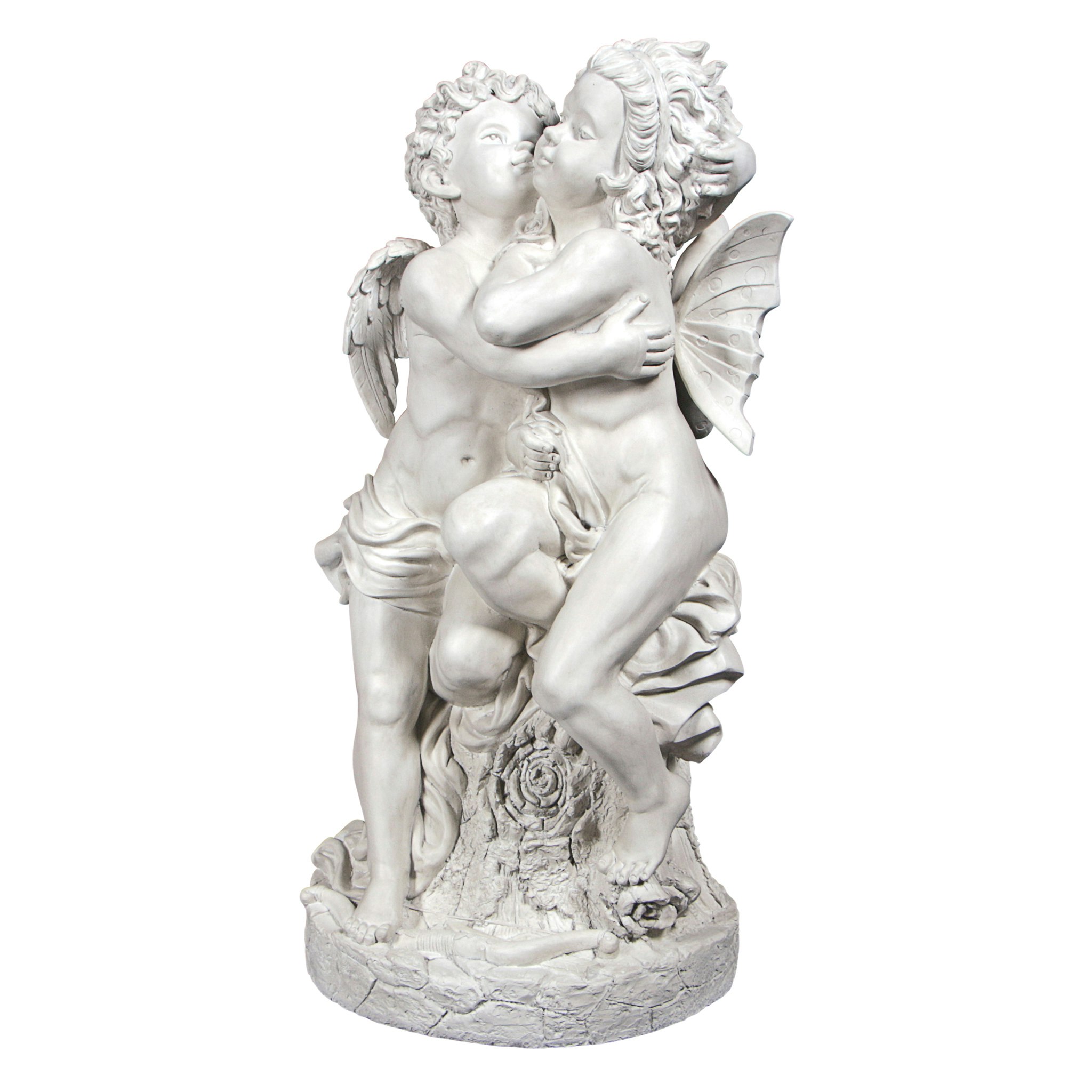 Toscano - Cupid  Psyche The First Kiss Garden Statue