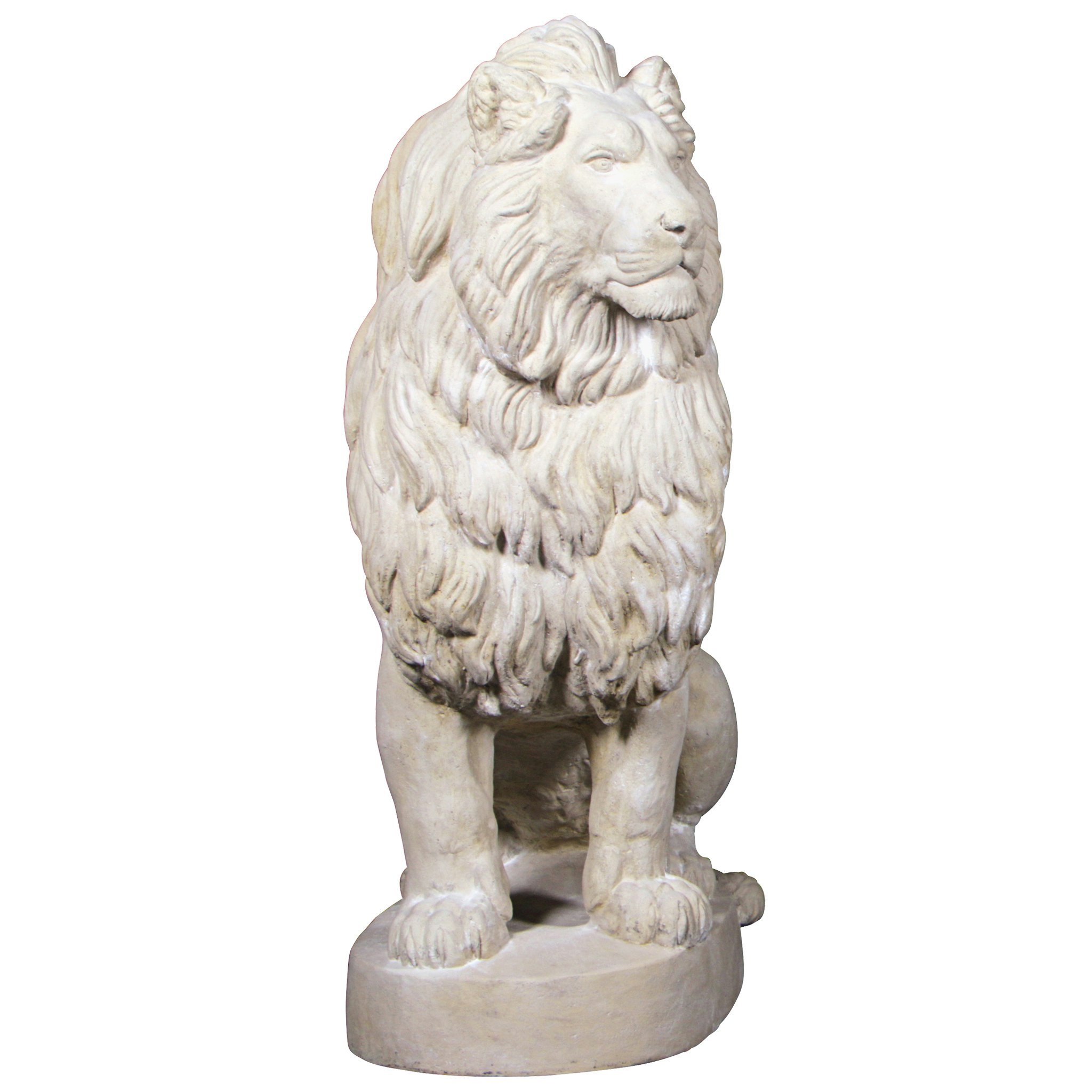 Toscano - Stately Chateau Lion Sentinel Garden Statue