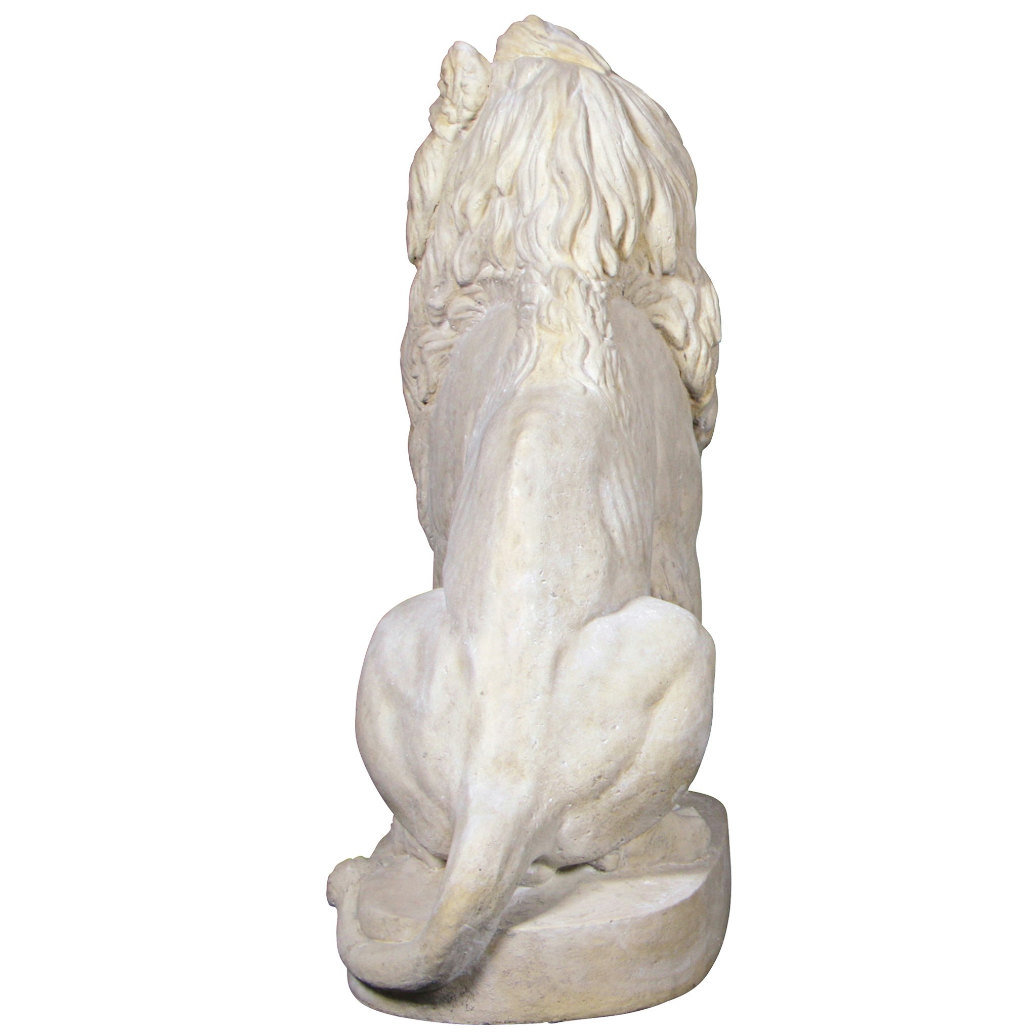 Toscano Stately Chateau Lion Sentinel Garden Statue - Right