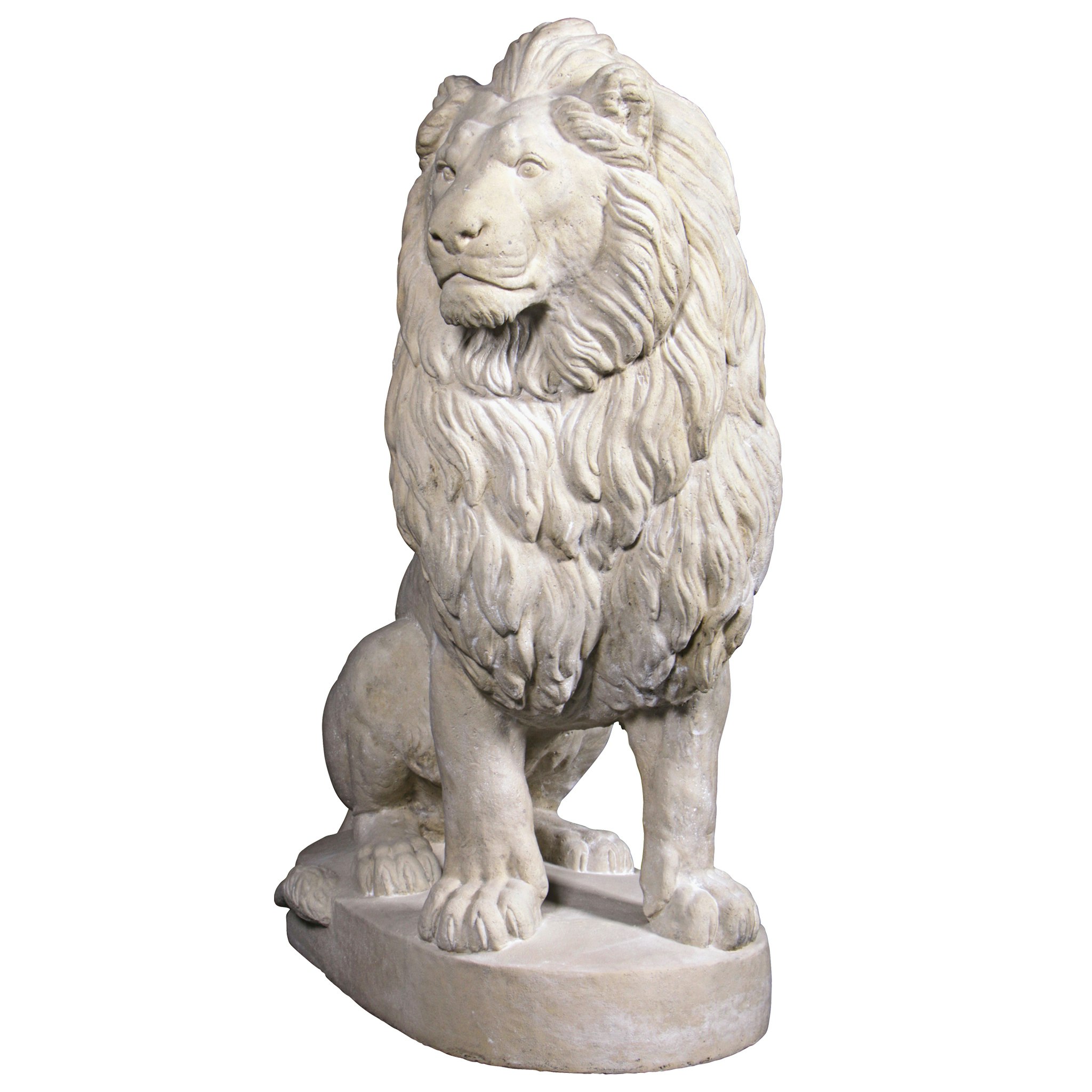 Toscano - Stately Chateau Lion Sentinel Garden Statue