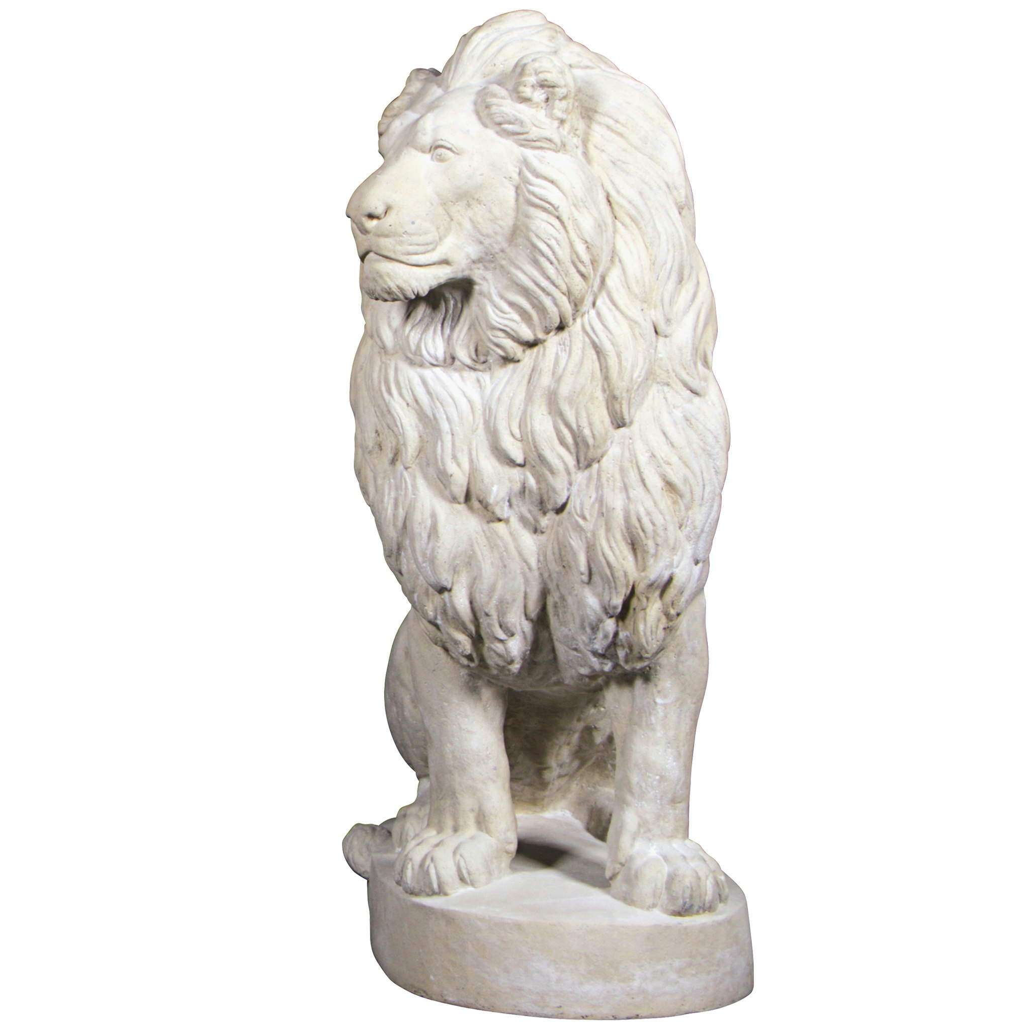 Toscano Stately Chateau Lion Sentinel Garden Statue - Left