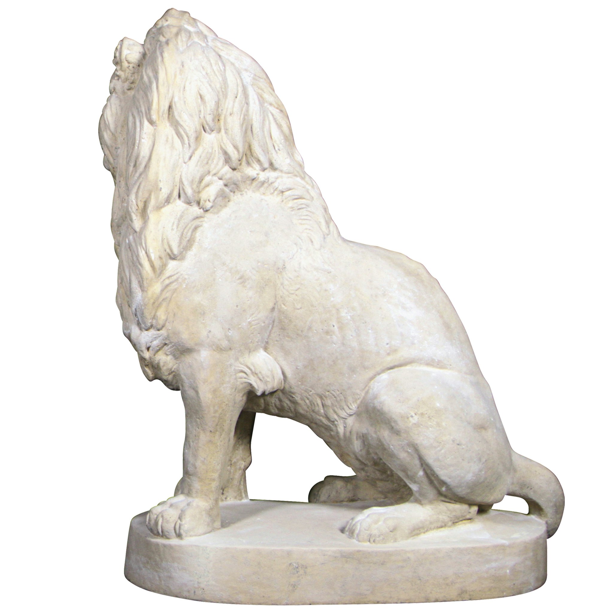 Toscano Stately Chateau Lion Sentinel Garden Statue - Left