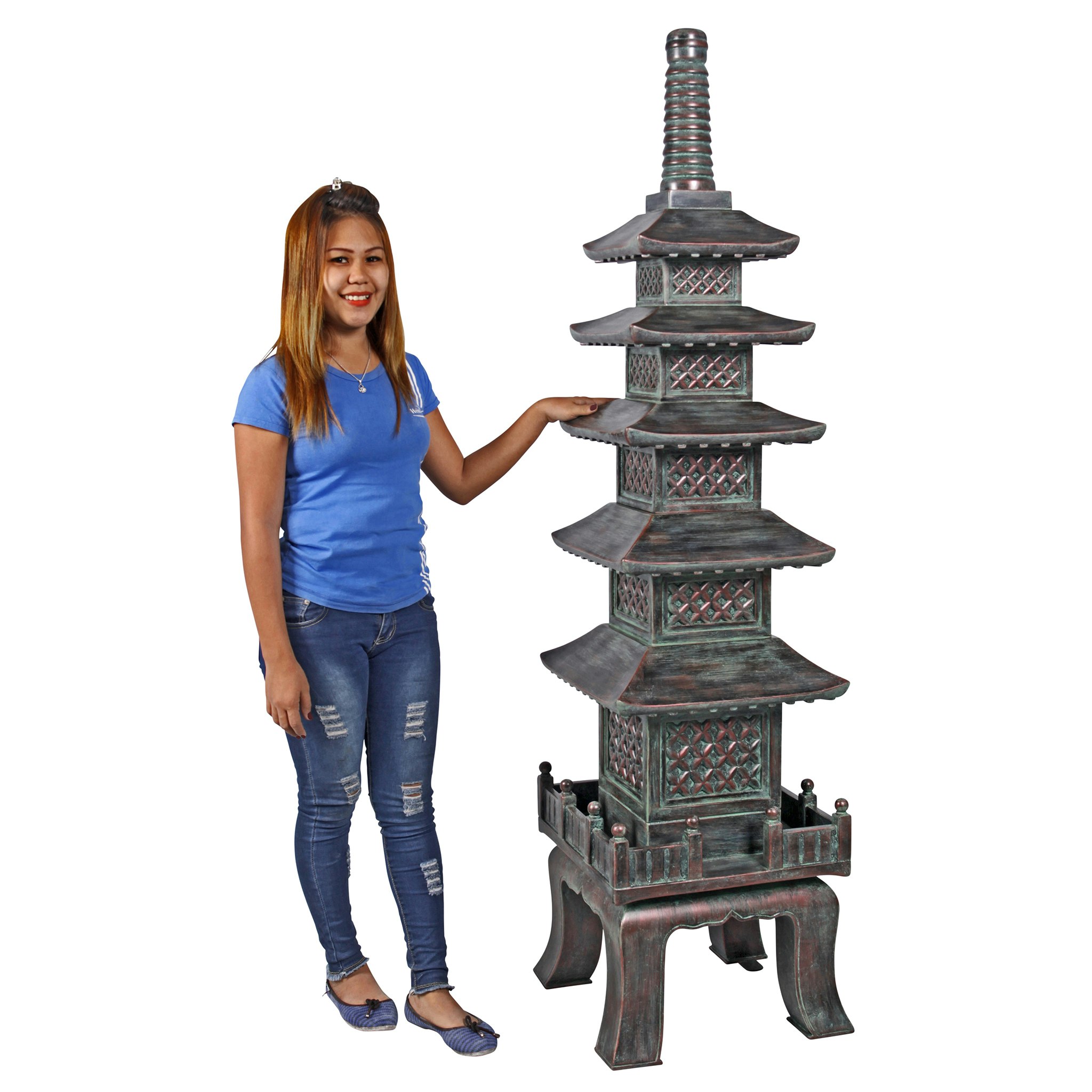 Toscano The Nara Temple Asian Grande Garden Pagoda Statue