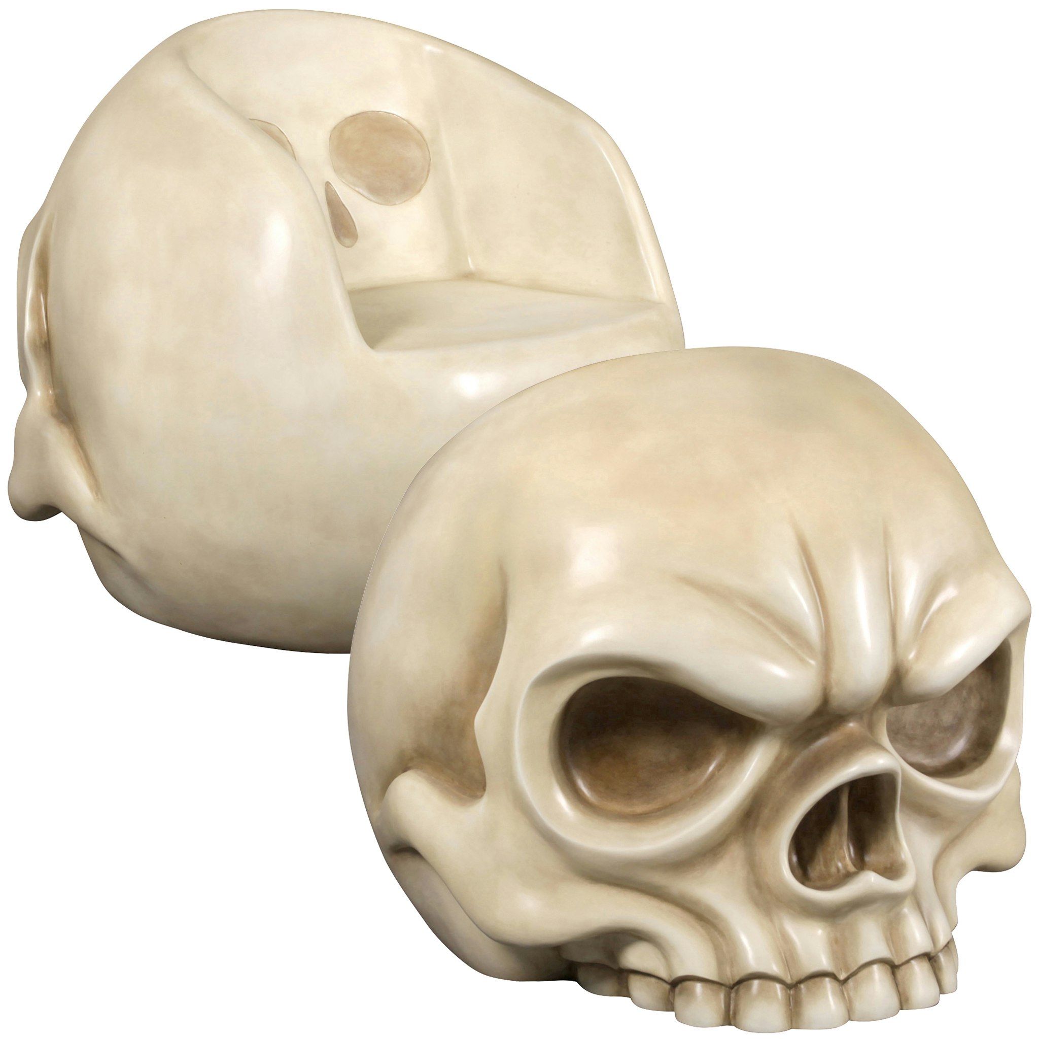 Toscano™ Lost Souls Gothic Skull Sculptural Chair - Bone