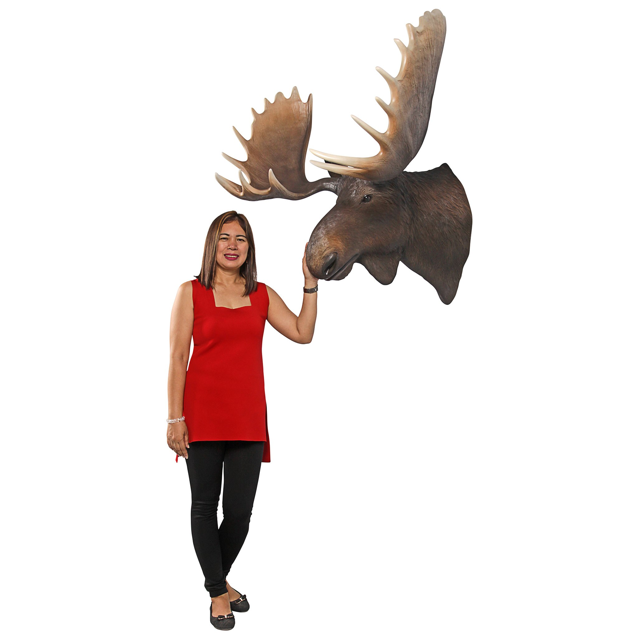 Toscano - North American Majestic Moose Trophy Head Wall Sculpture