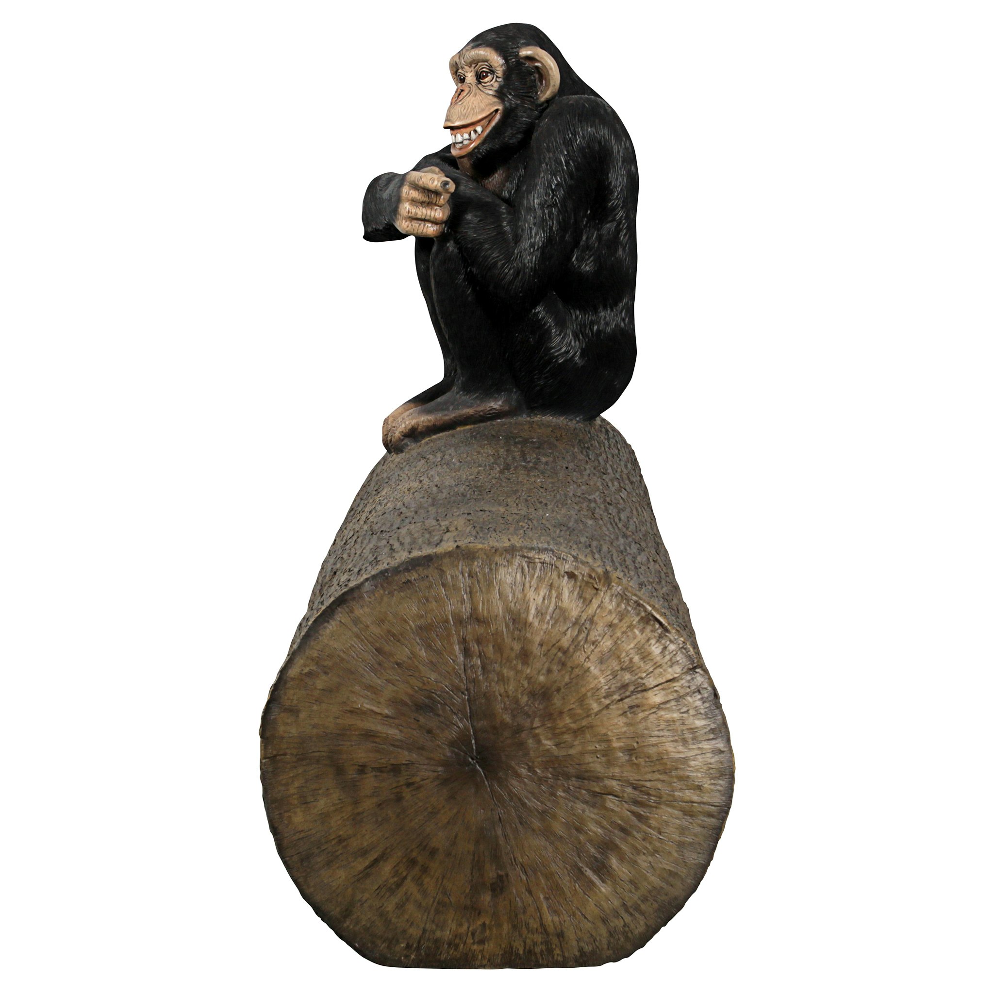 Toscano - Monkey See Monkey Do Chimpanzee Photo Op Sculptural Bench