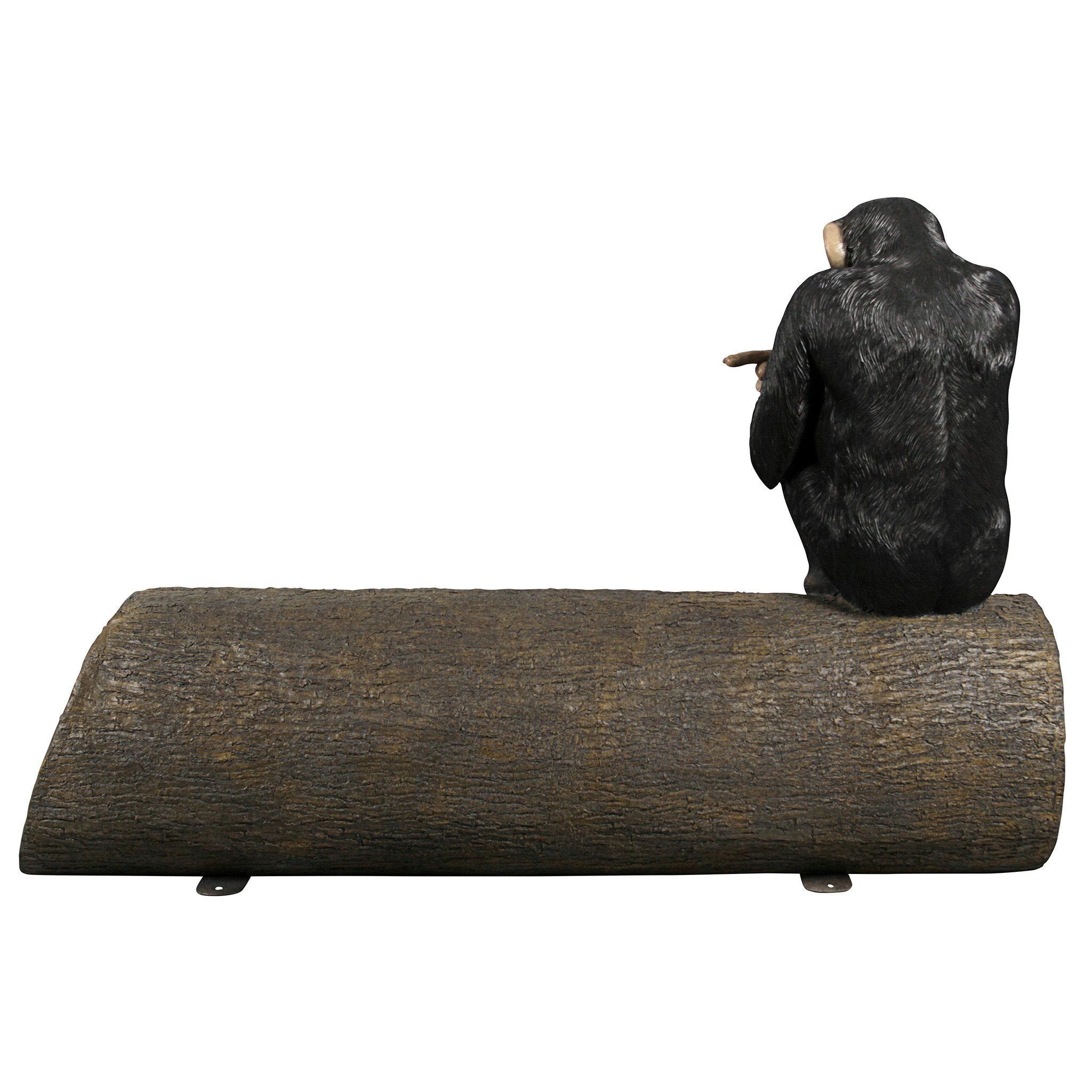 Toscano - Monkey See Monkey Do Chimpanzee Photo Op Sculptural Bench