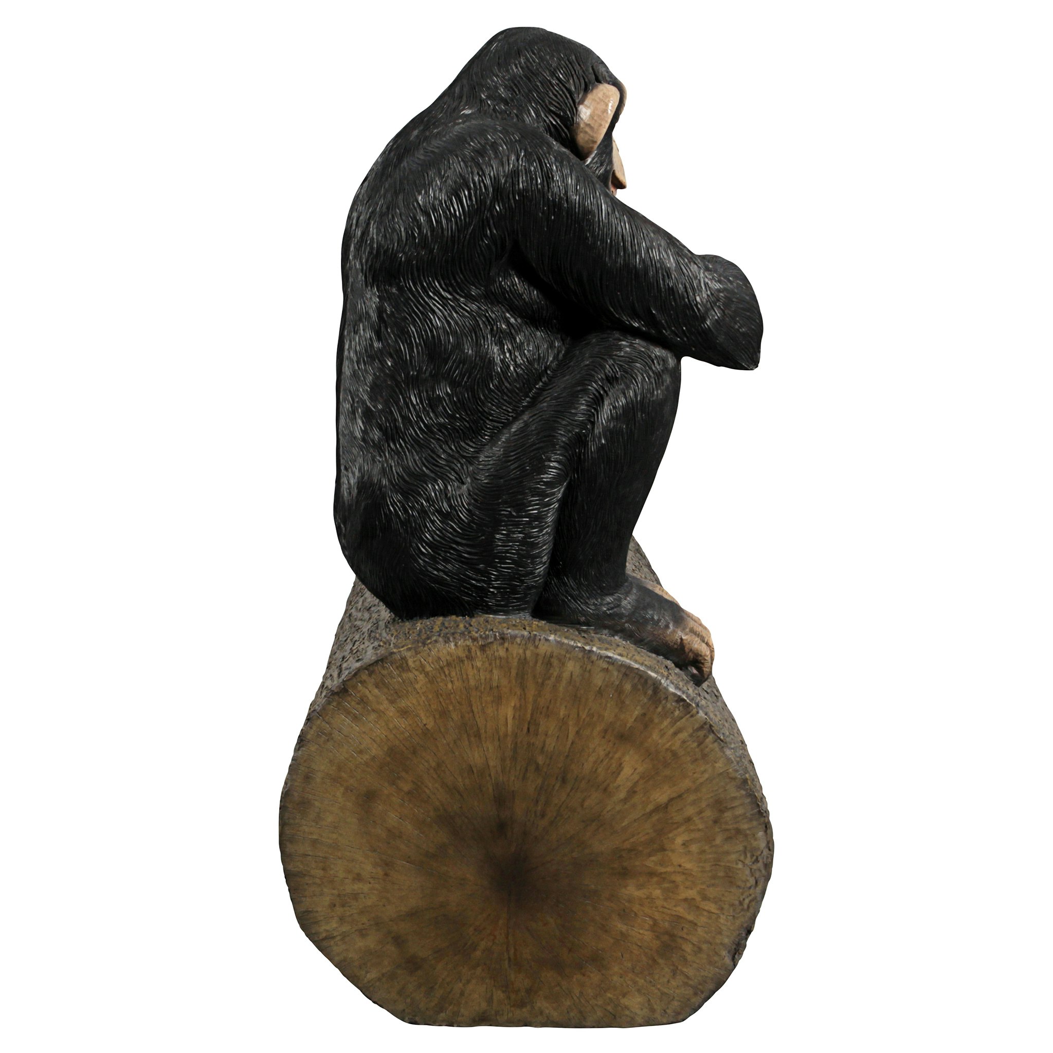 Toscano - Monkey See Monkey Do Chimpanzee Photo Op Sculptural Bench