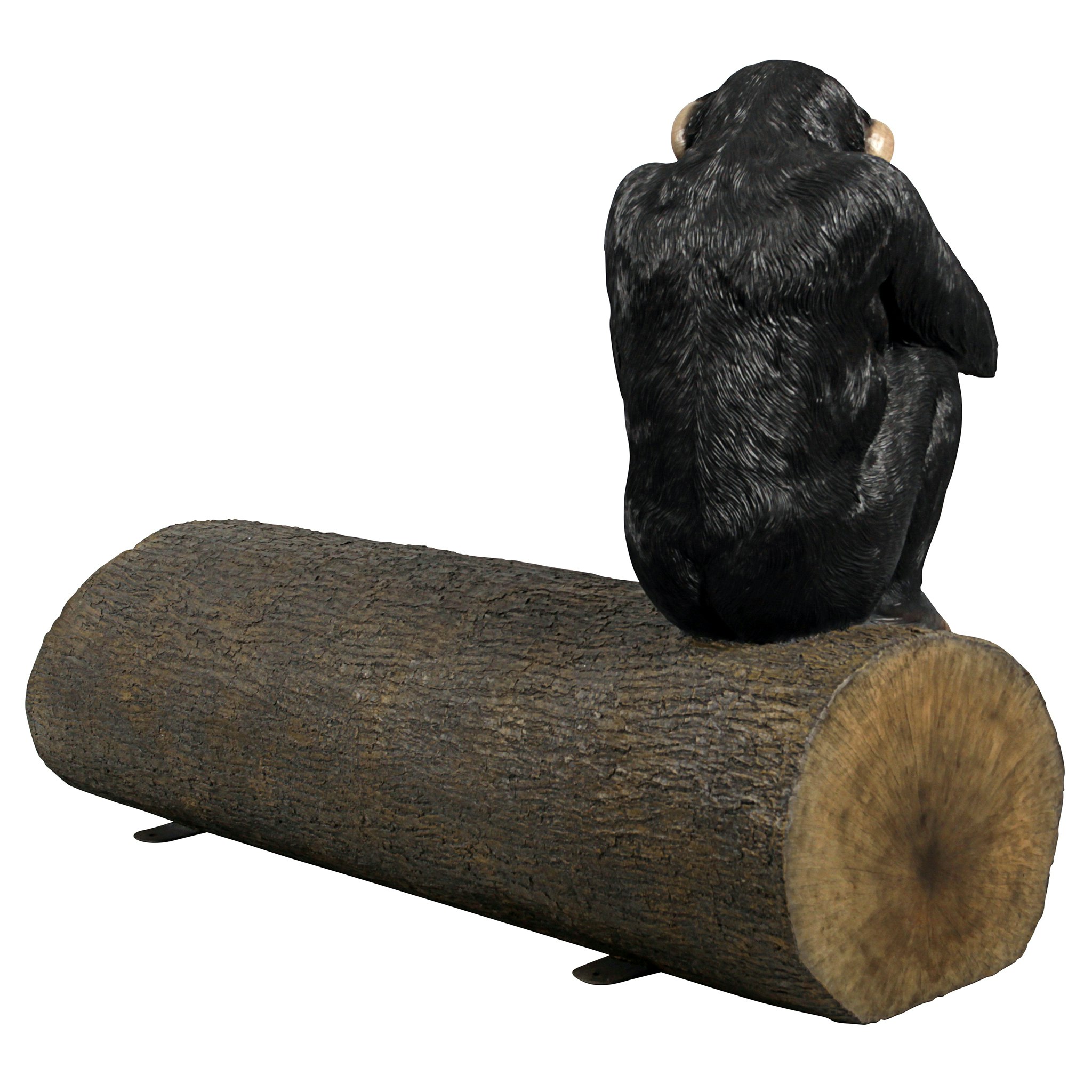 Toscano - Monkey See Monkey Do Chimpanzee Photo Op Sculptural Bench