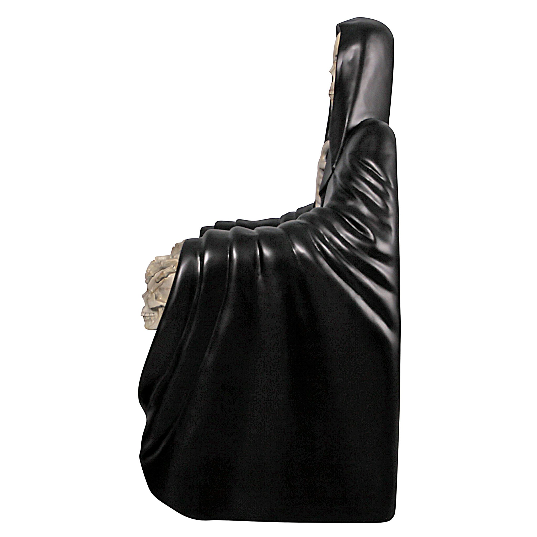 Toscano - Seat of Death Grim Reaper Throne Chair in Black, Designer Resin/Fiberglass