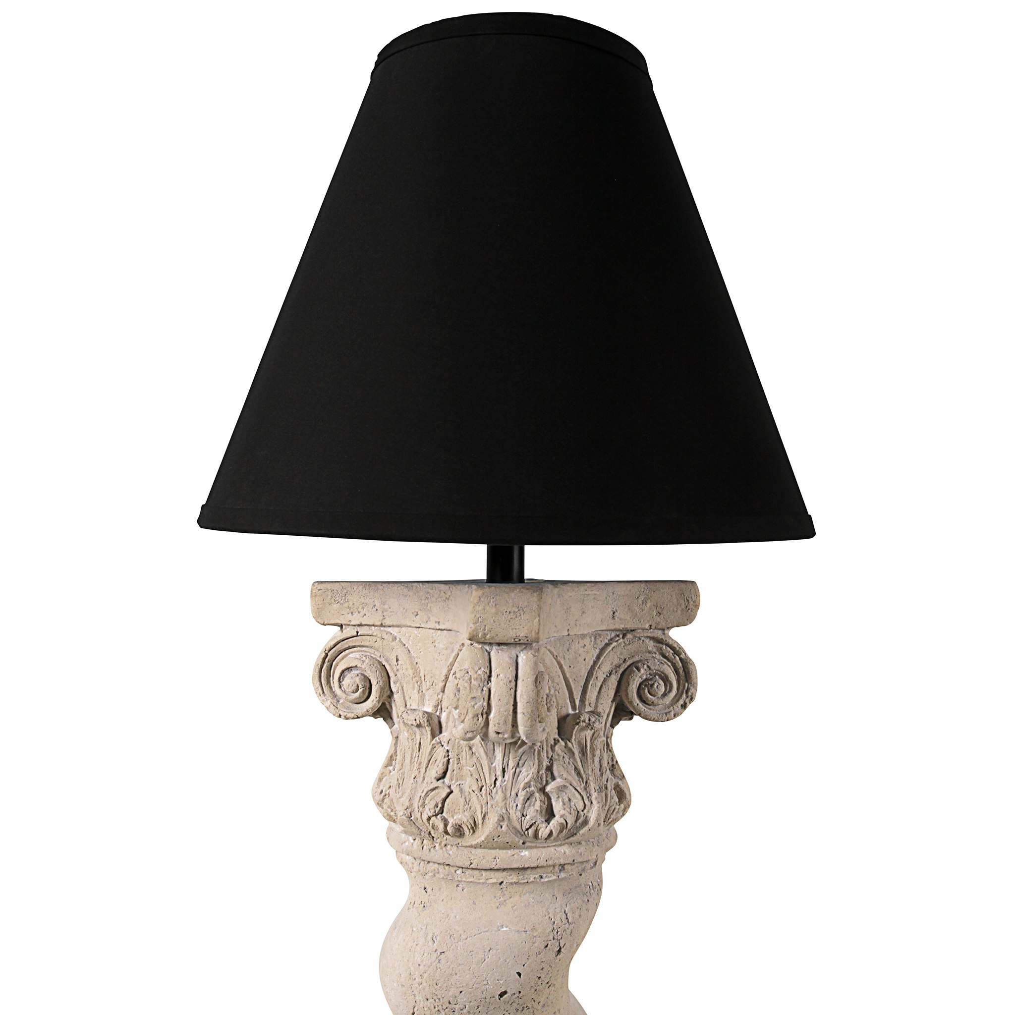 Toscano Bernini Barley Twist Column Floor Lamp - Faux Stone