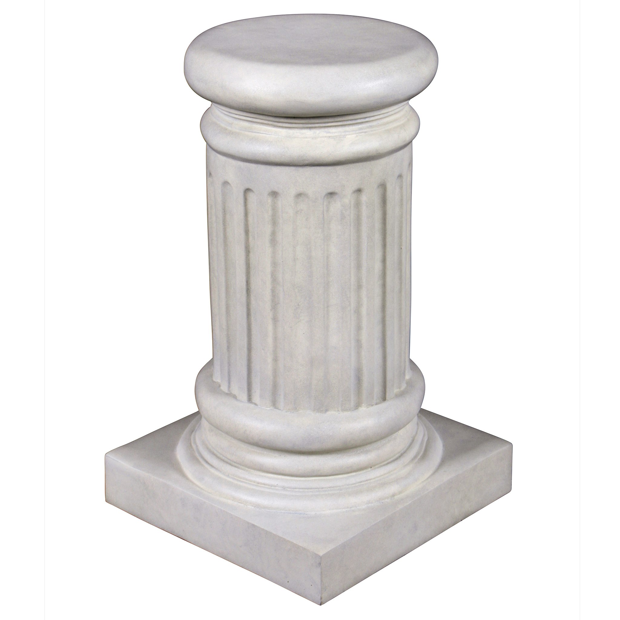 Toscano - Classical Greek Fluted Small Garden Statuary Pedestal