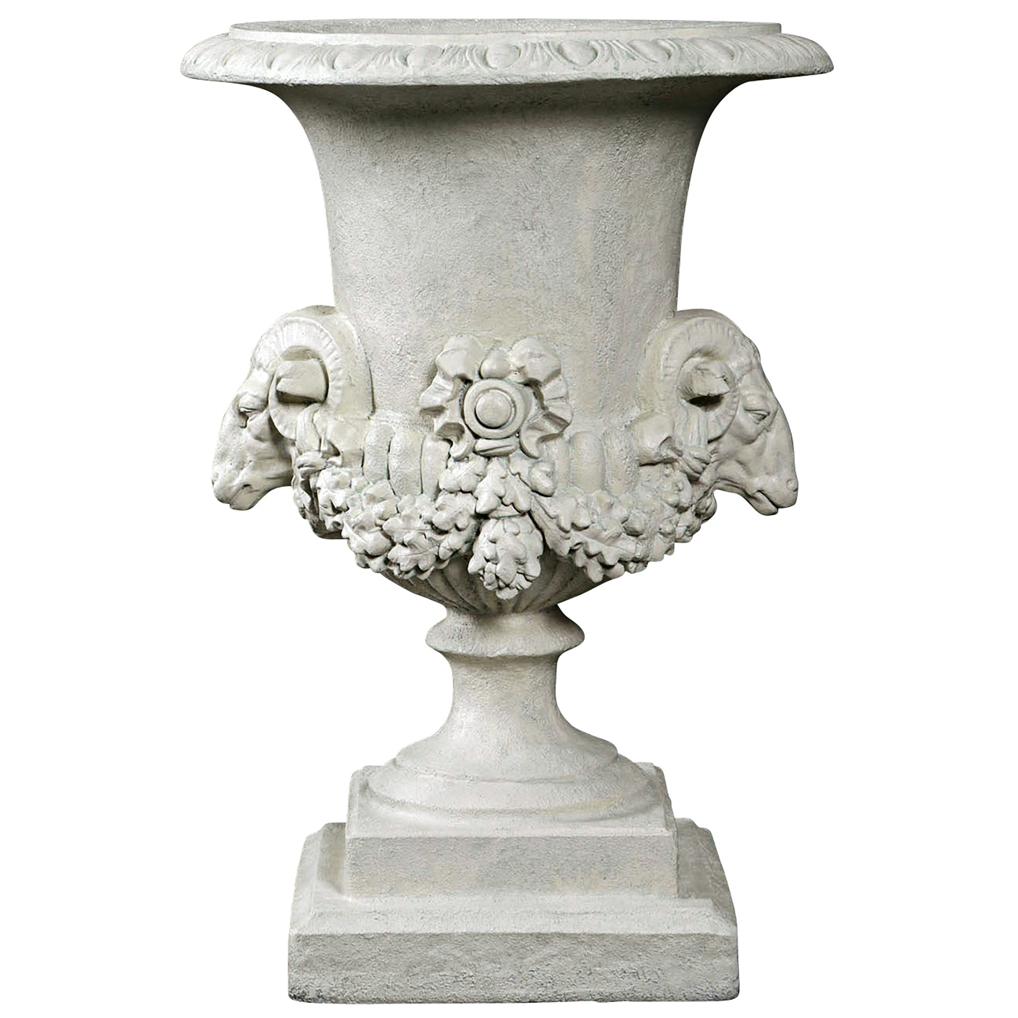 Toscano - Hermes Ram Head Garden Urn