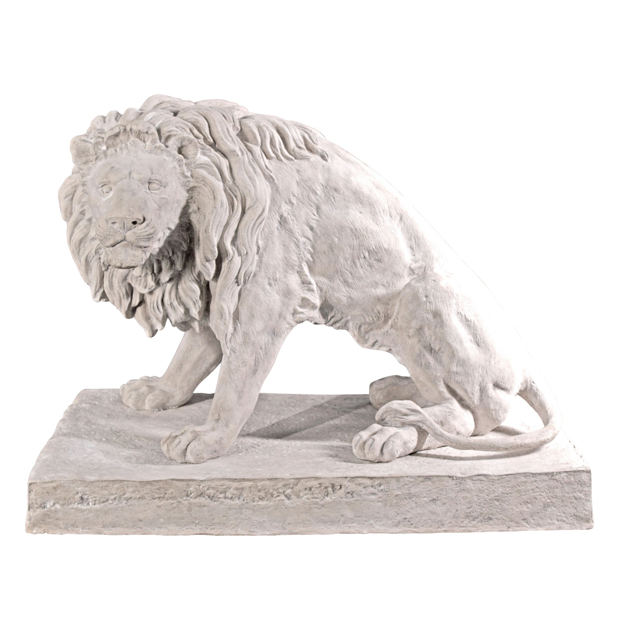 Toscano Kingsbury Garden Giant Lion Sentinel Statue - Looking Right