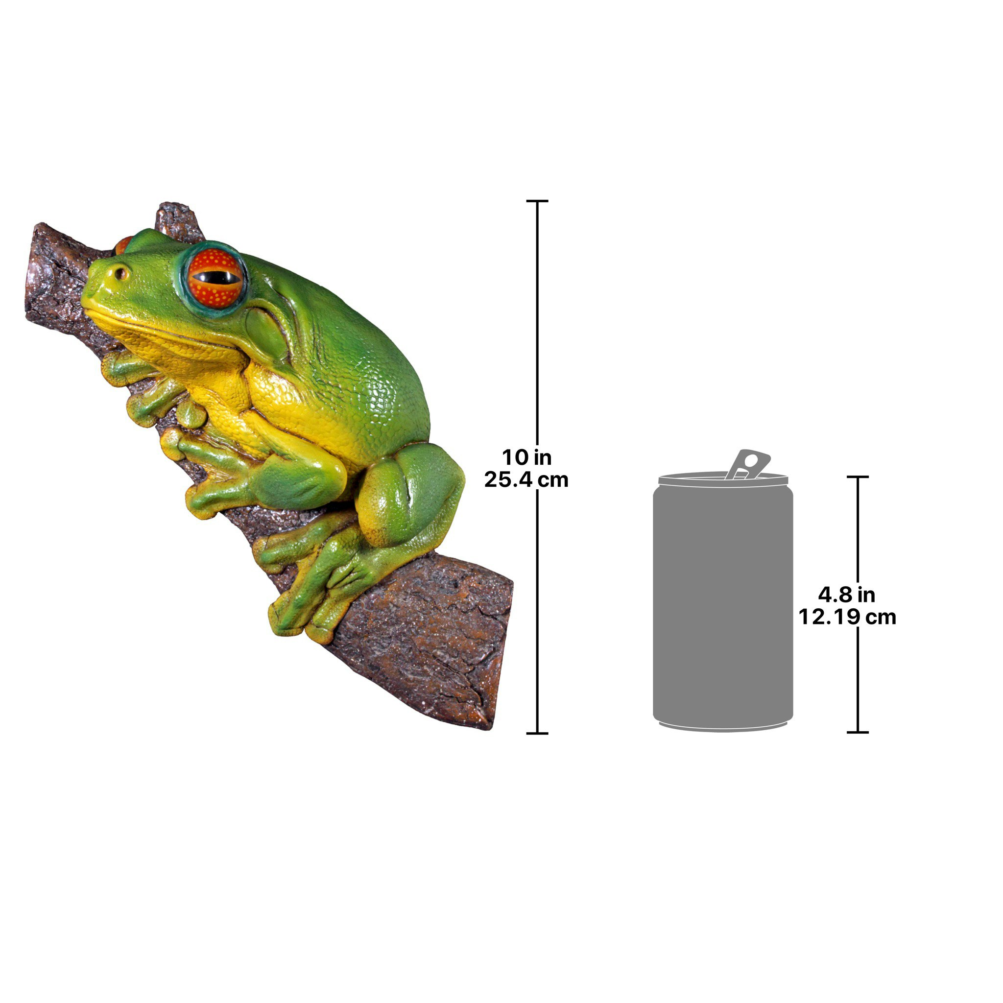 Toscano - Red-Eyed Tree Frog Garden Statue