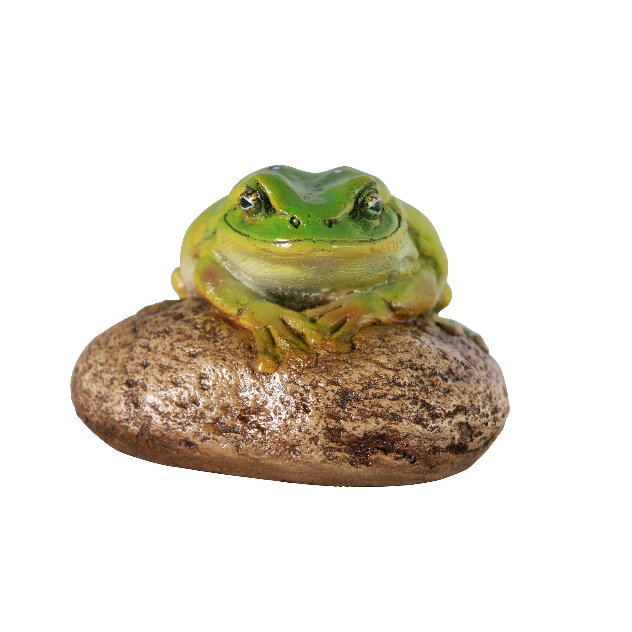 Toscano - Finneas the Frog Garden Rock Sitting Toad Statue