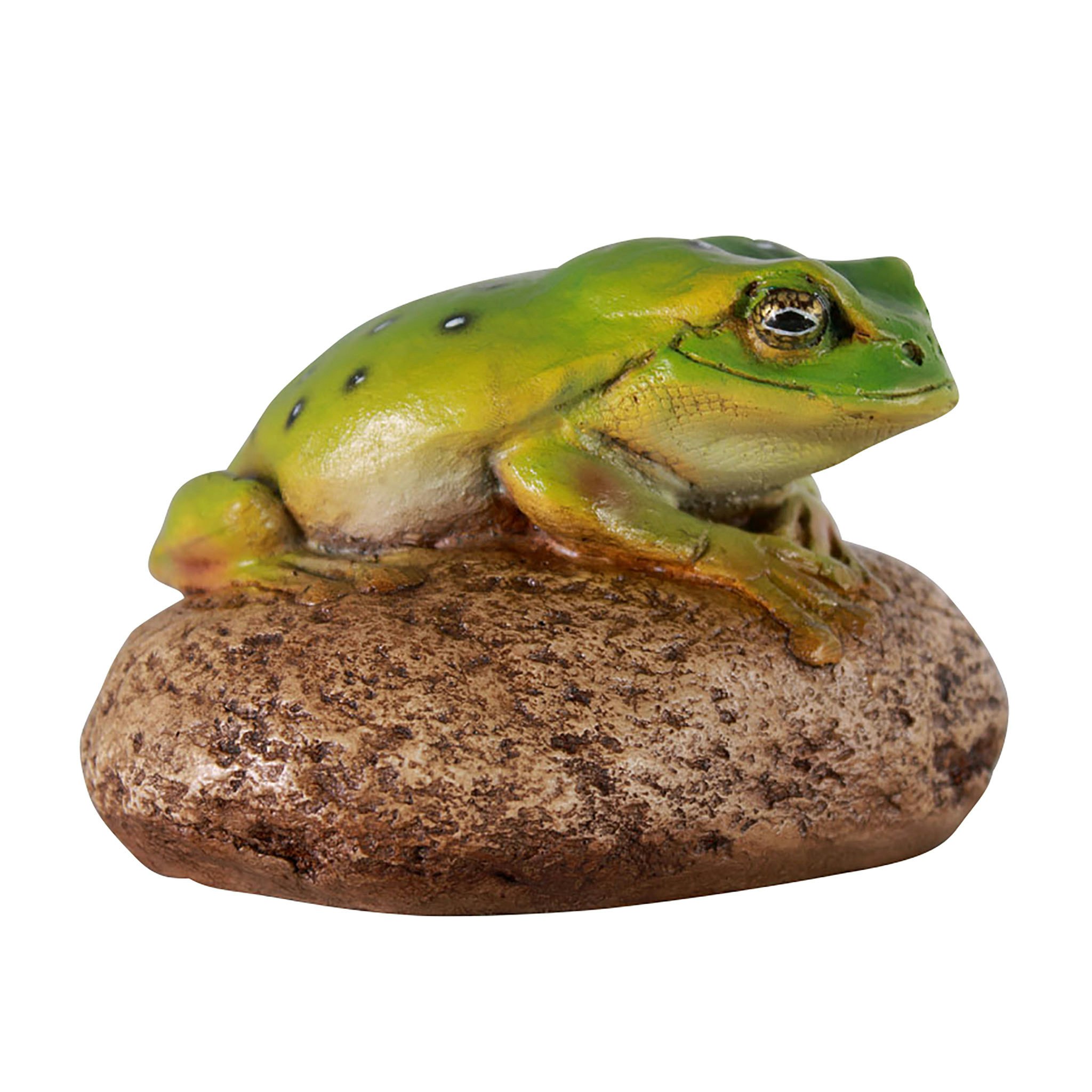 Toscano - Finneas the Frog Garden Rock Sitting Toad Statue