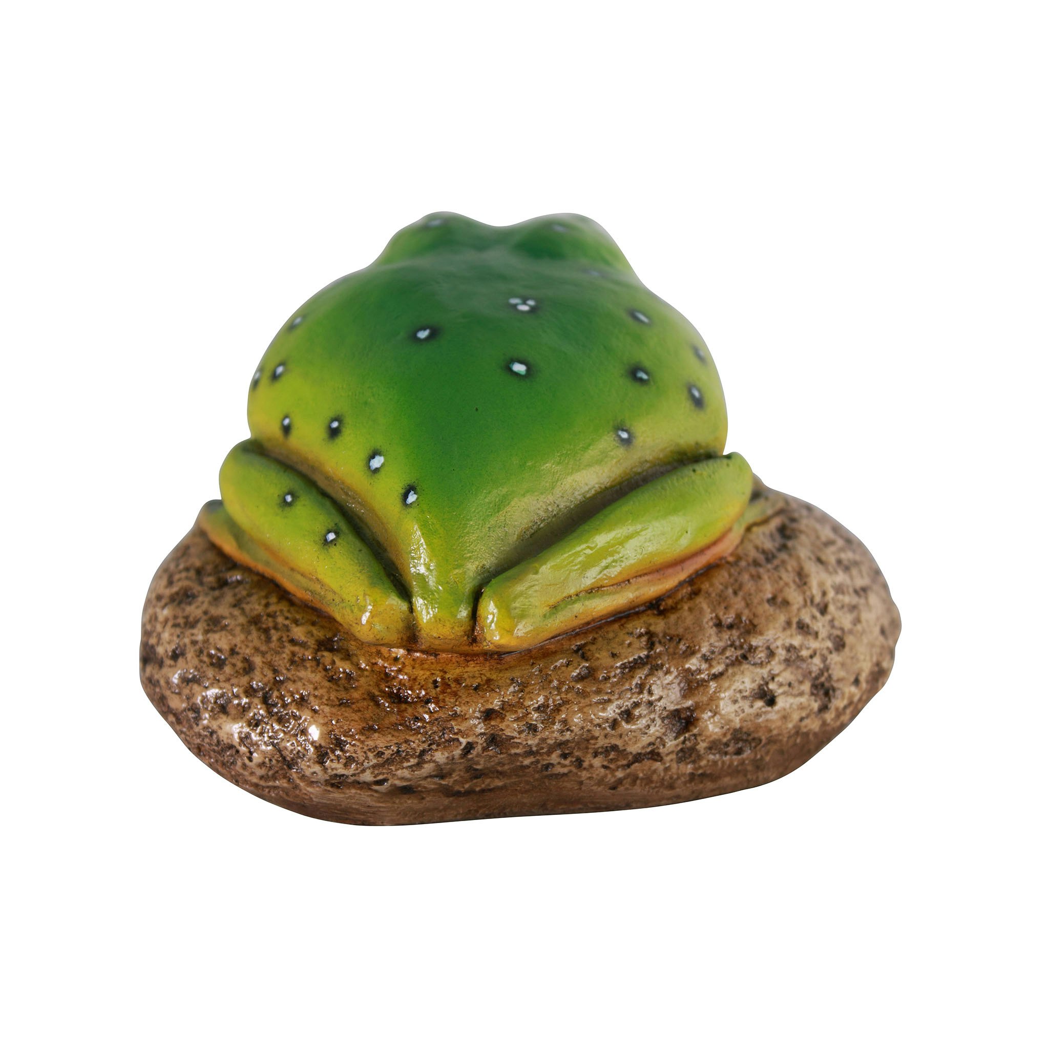 Toscano - Finneas the Frog Garden Rock Sitting Toad Statue