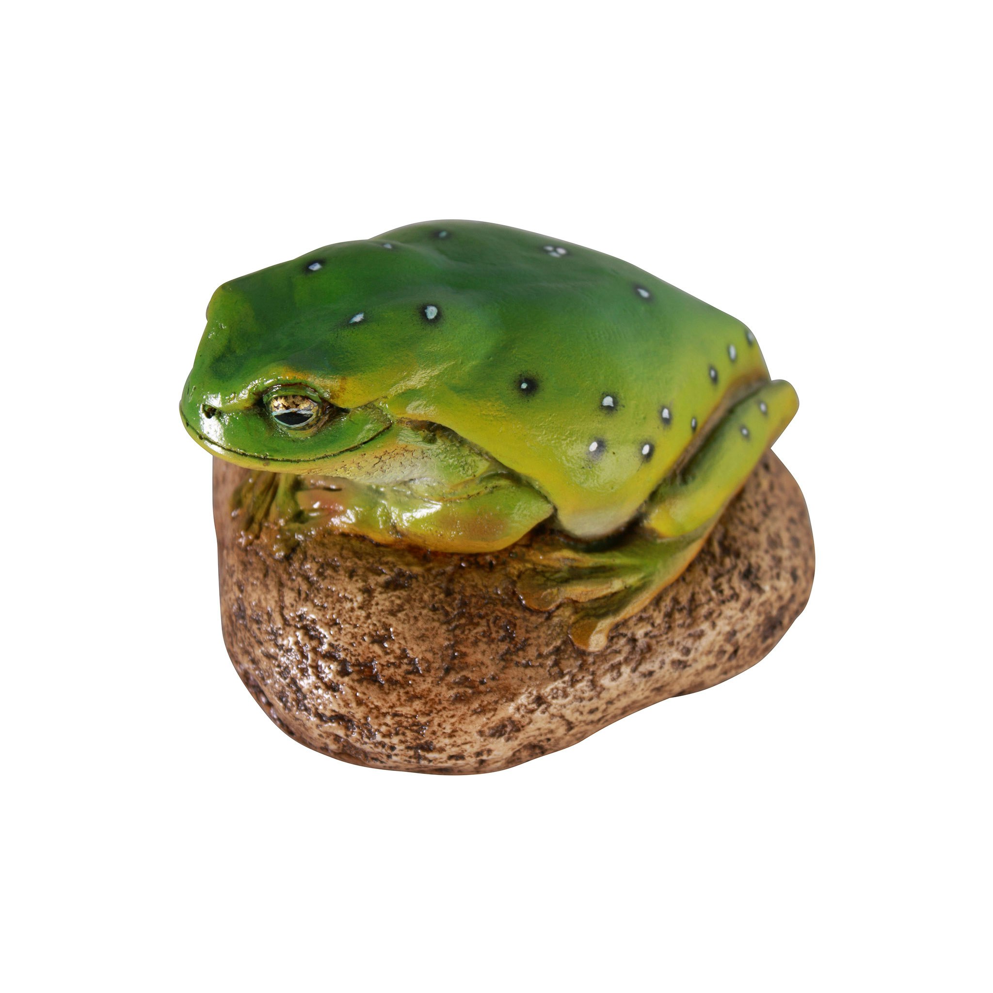 Toscano - Finneas the Frog Garden Rock Sitting Toad Statue