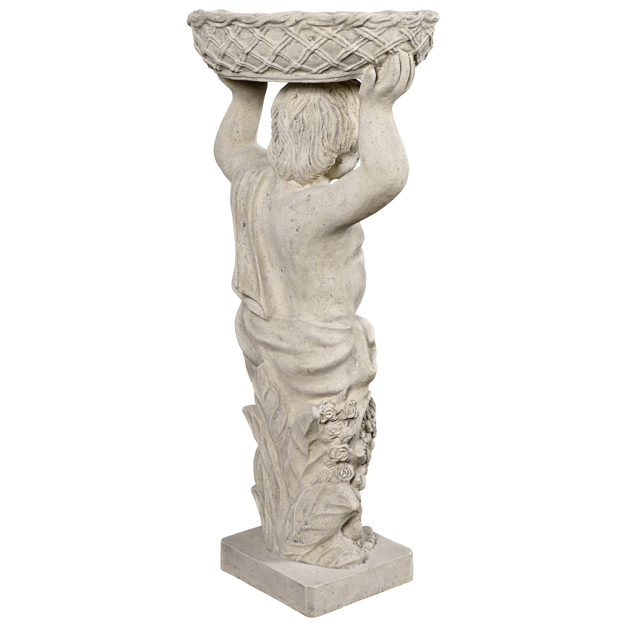 Toscano Young Bacchus with Basket Planter Garden Statue - Bacchus Right