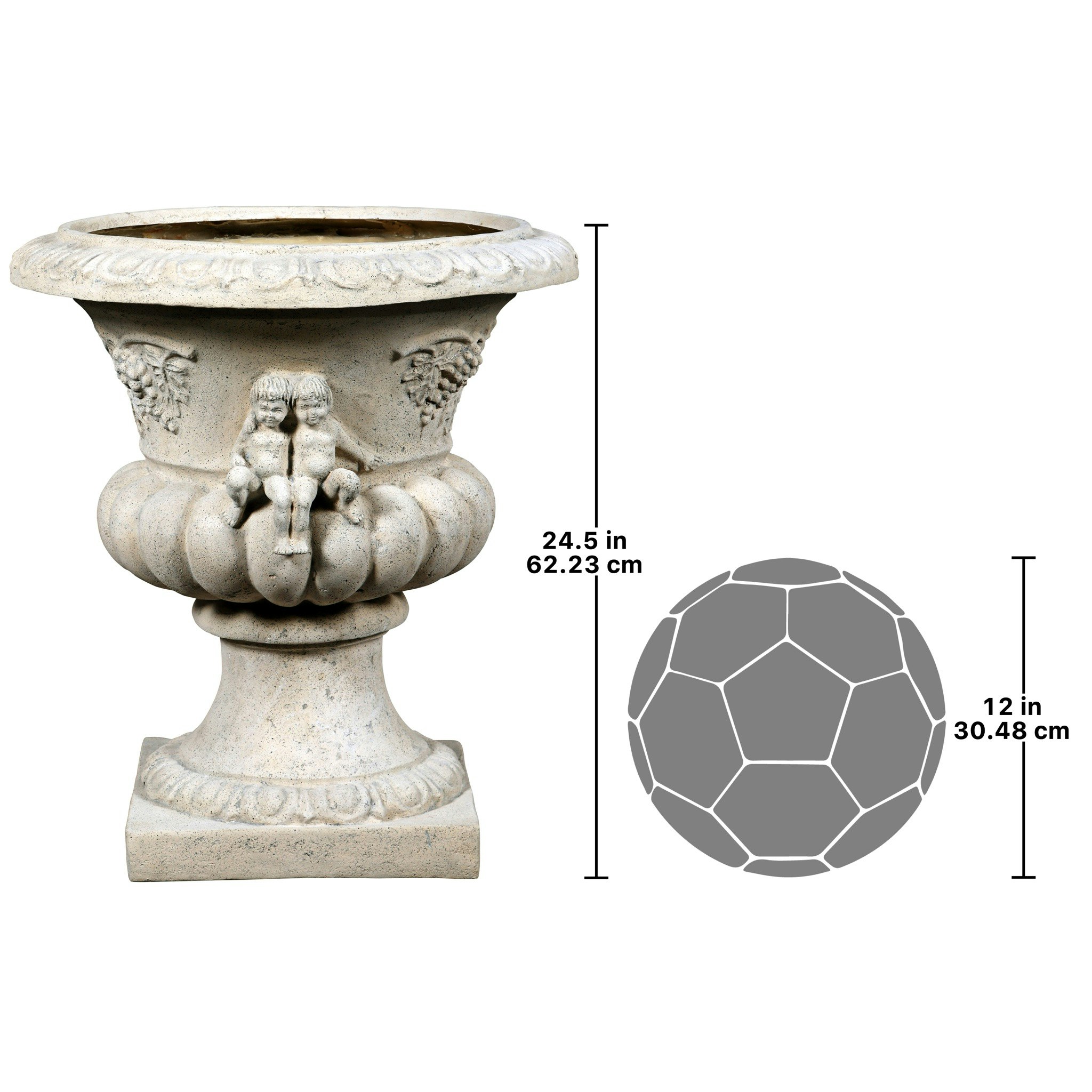 Toscano - Grape Harvest Cherub Architectural Garden Urn